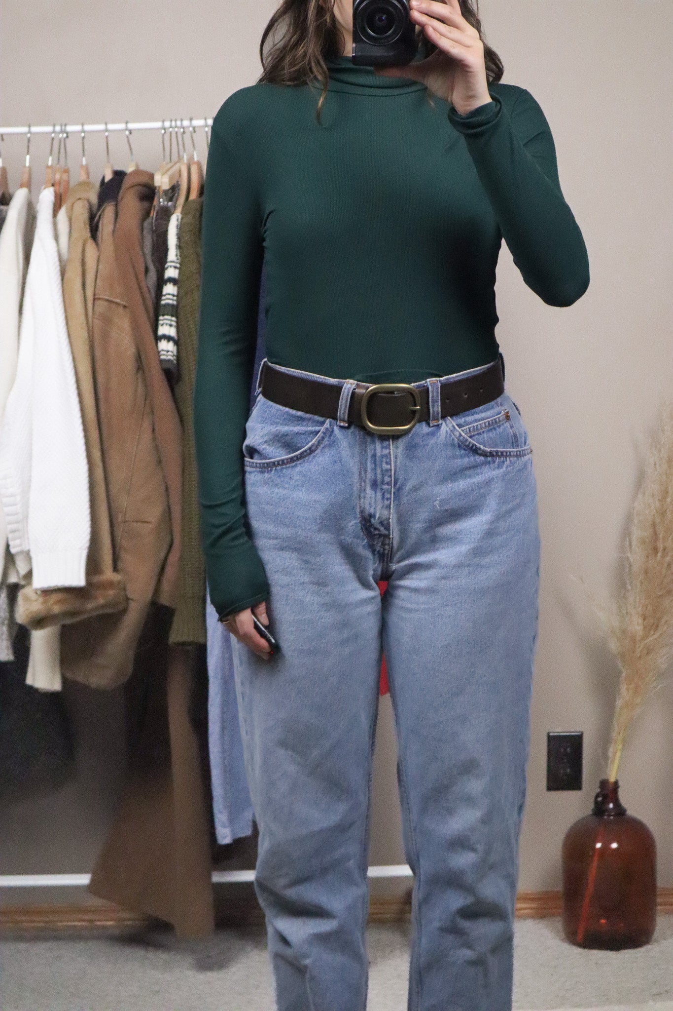 Vintage x Leather Belt (XS)