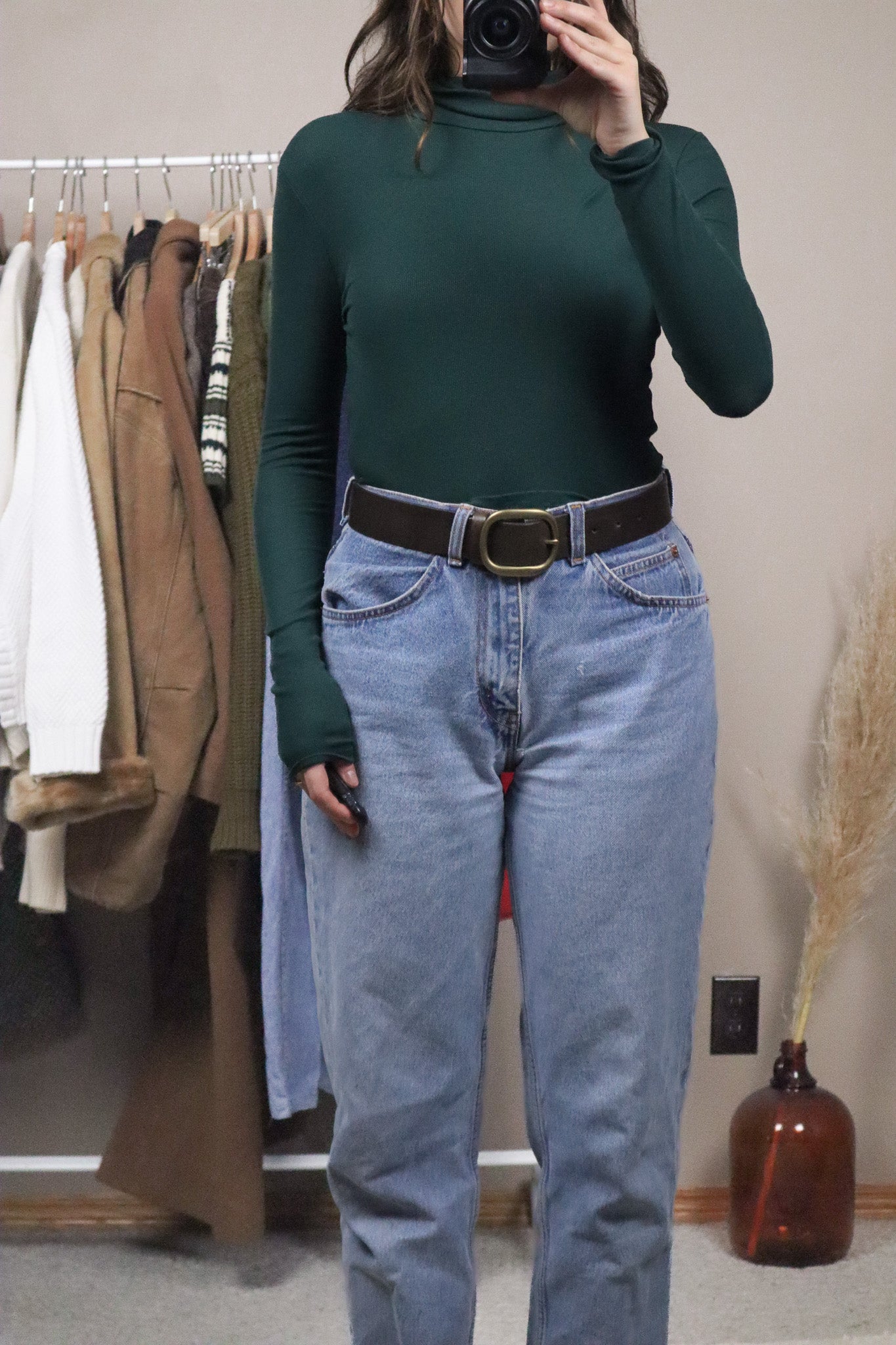 Vintage x Leather Belt (XS)