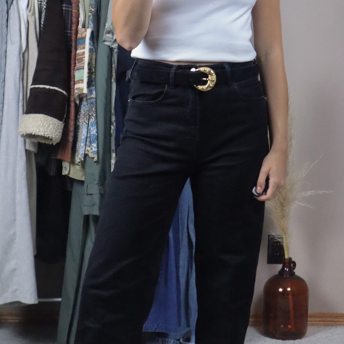 Made in Canada x Vintage x Suede Belt (XL)