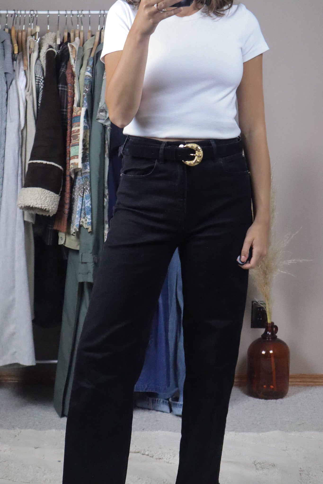 Made in Canada x Vintage x Suede Belt (XL)