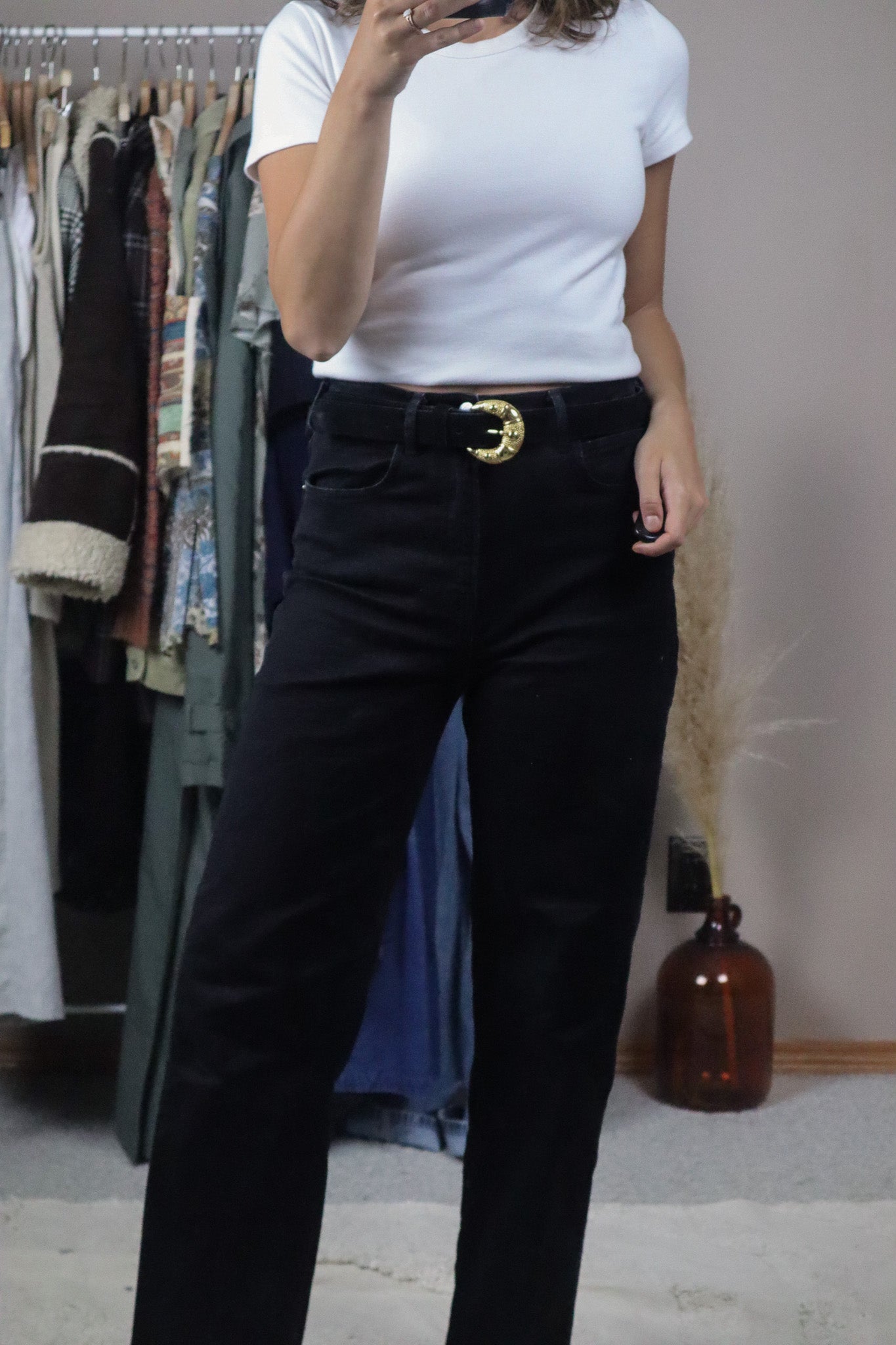 Made in Canada x Vintage x Suede Belt (XL)