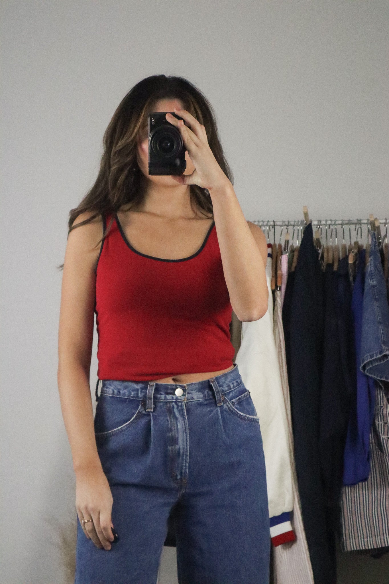 Vintage x Contrast Tank (S/M)