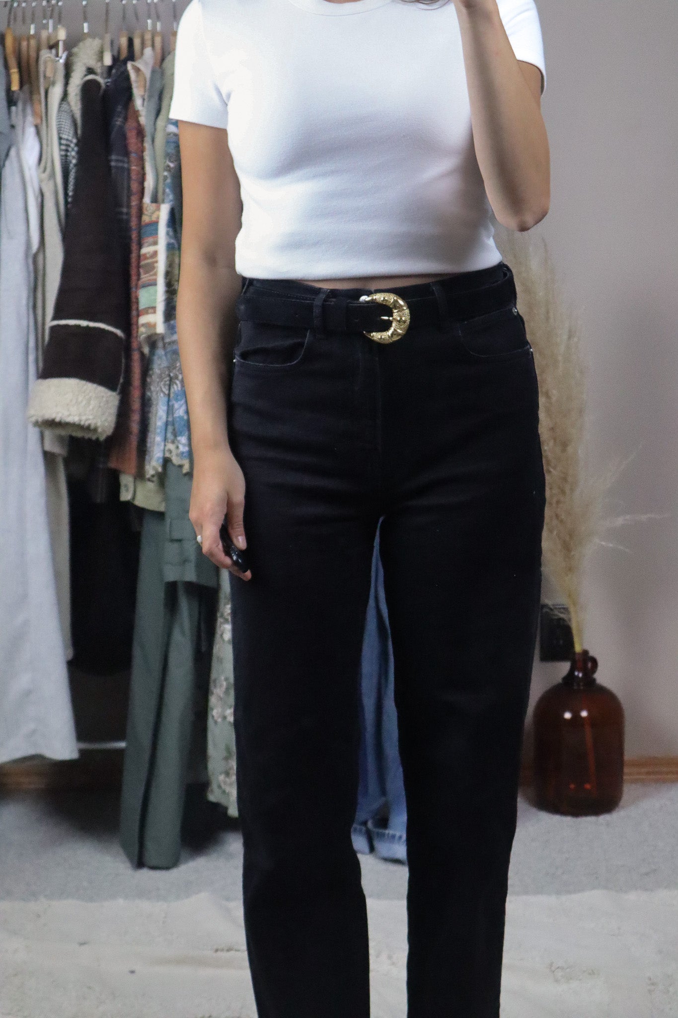 Made in Canada x Vintage x Suede Belt (XL)