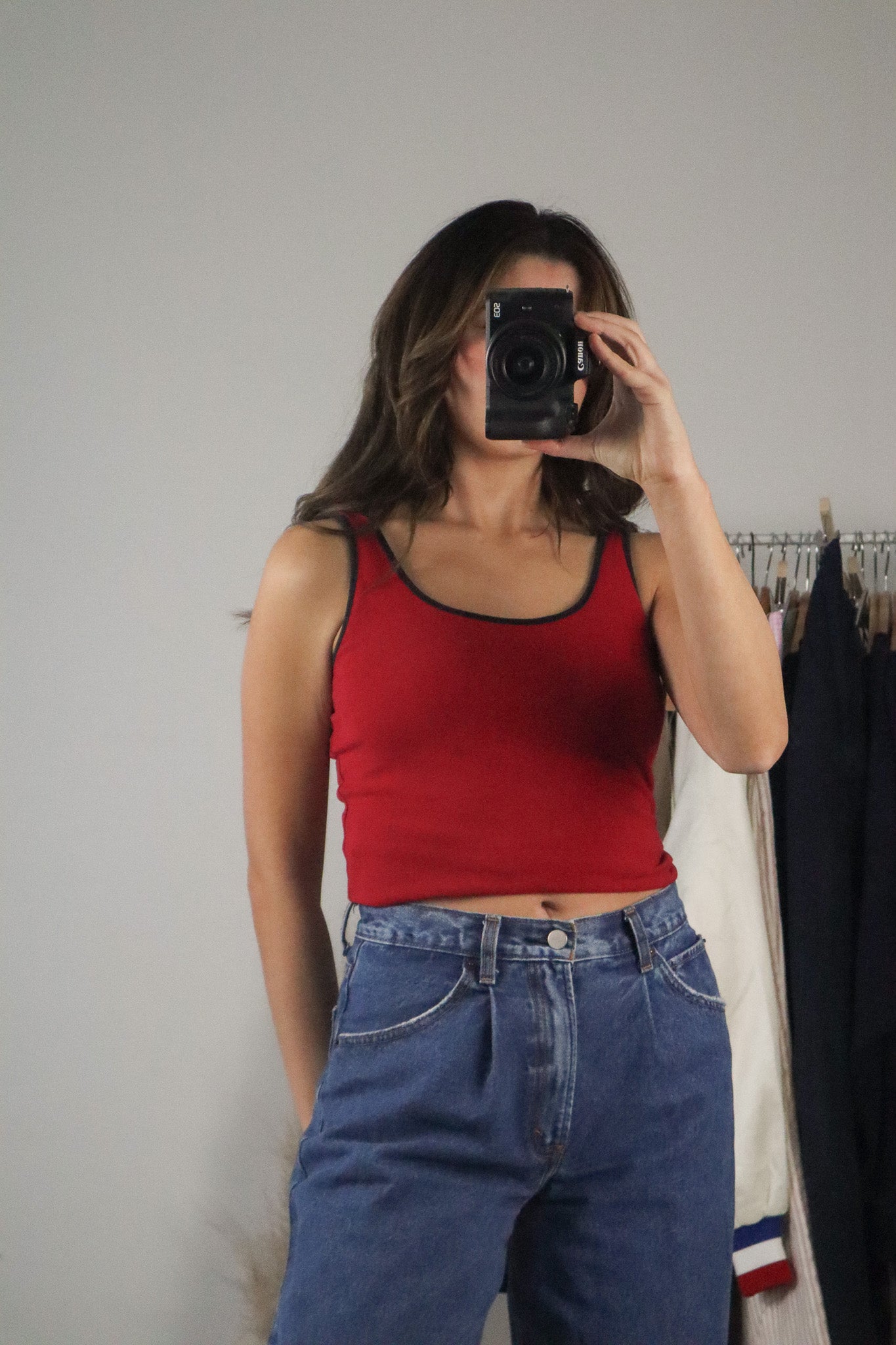Vintage x Contrast Tank (S/M)