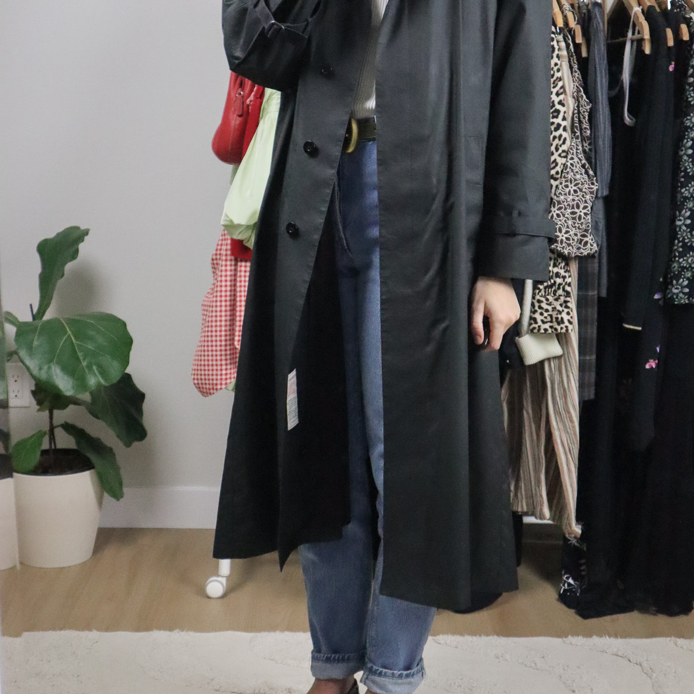 Vintage x London Fog Bow Trench Coat (6-10)