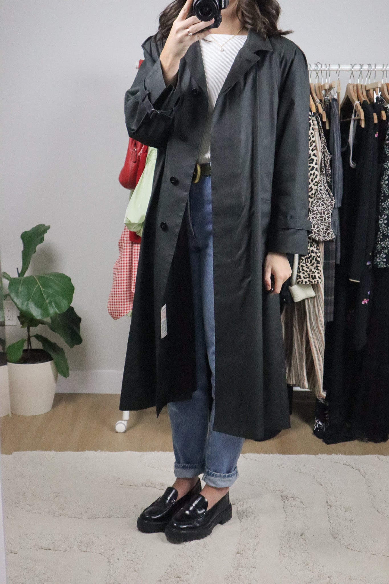 Vintage x London Fog Bow Trench Coat (6-10)