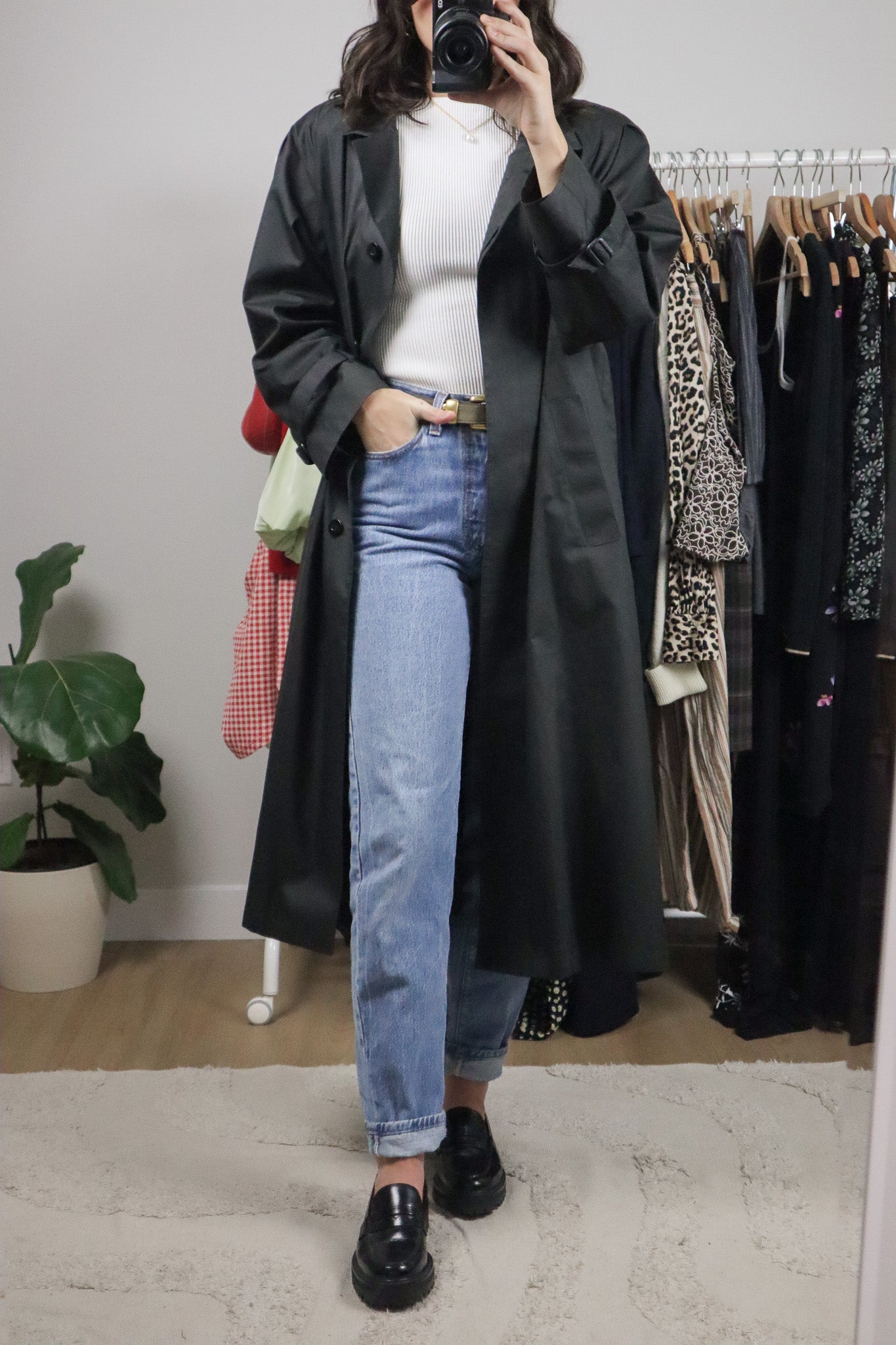 Vintage x London Fog Bow Trench Coat (6-10)