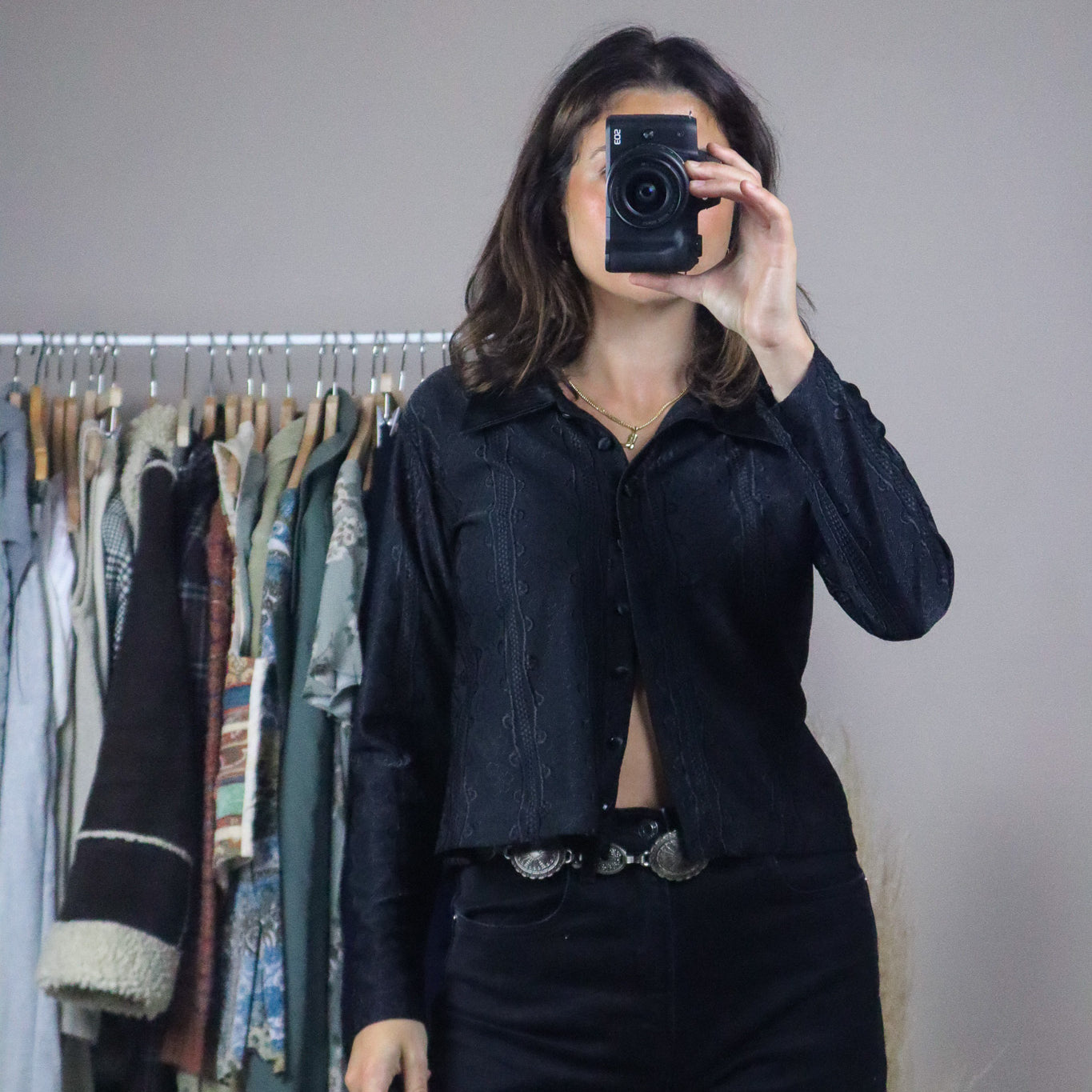 Vintage x Satin Blouse (S)