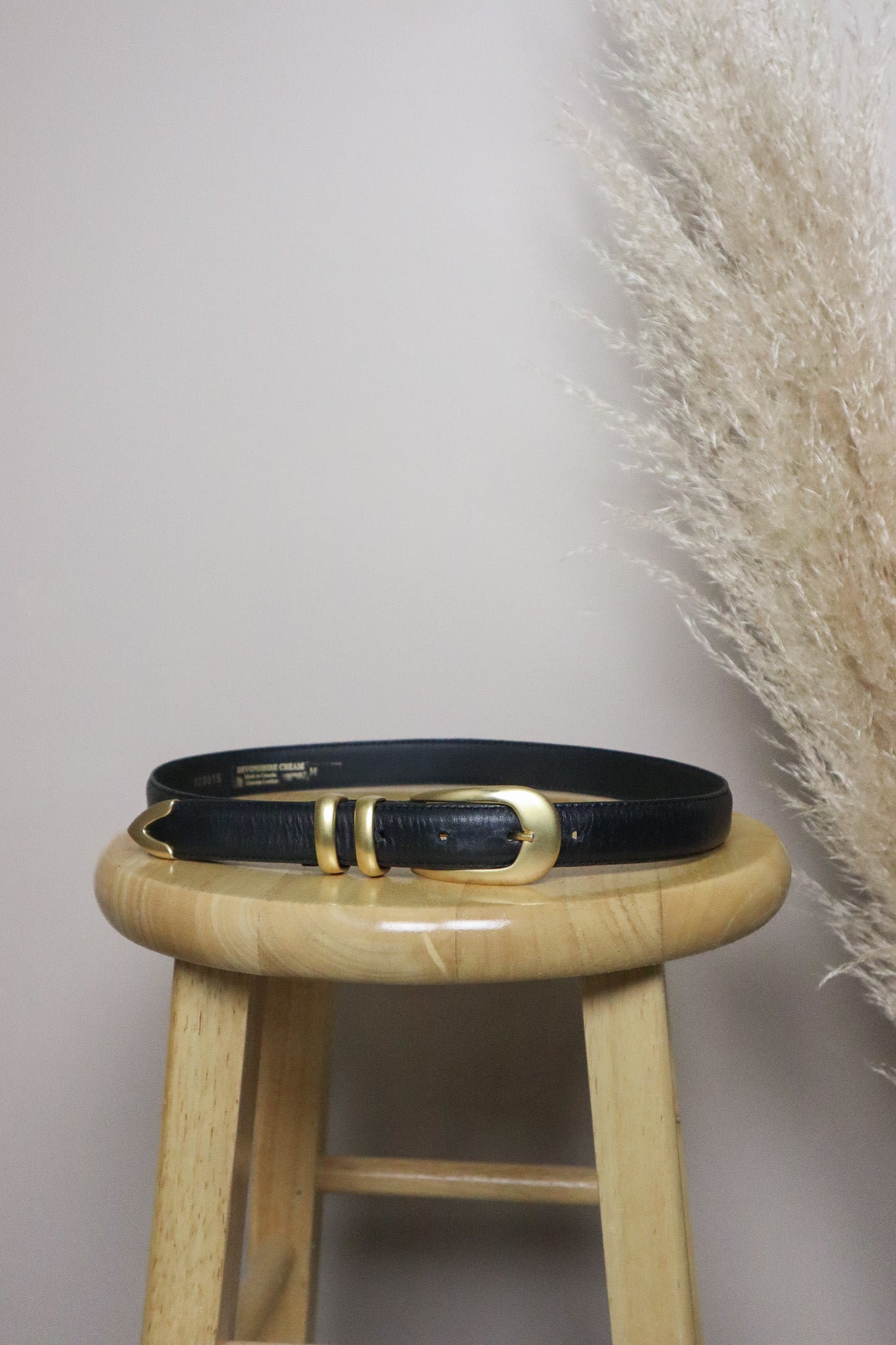 Made in Canada x Vintage x Leather Belt (S)