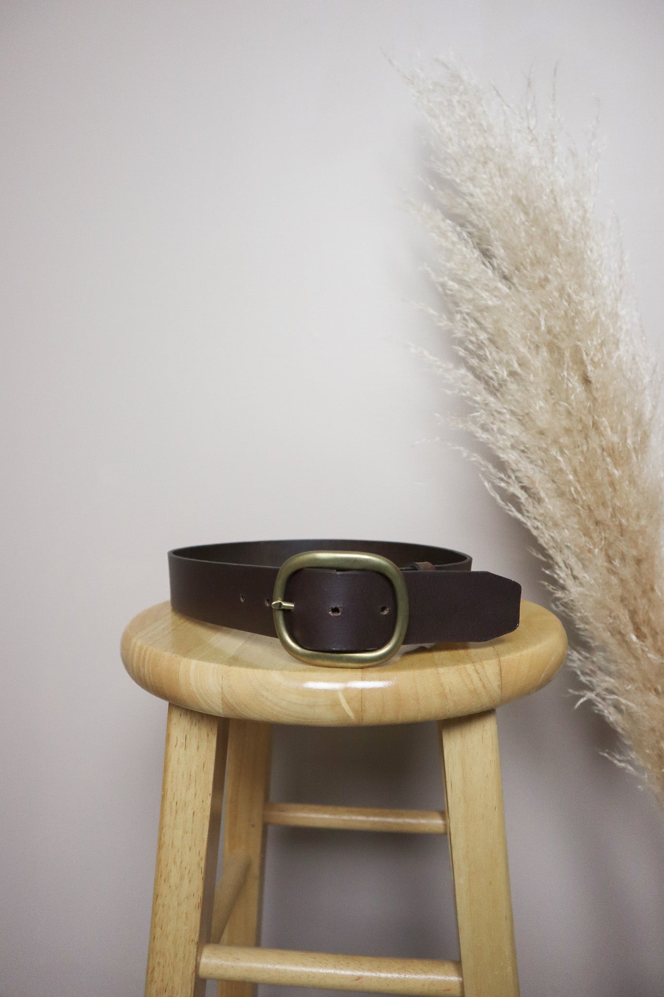 Vintage x Leather Belt (XS)