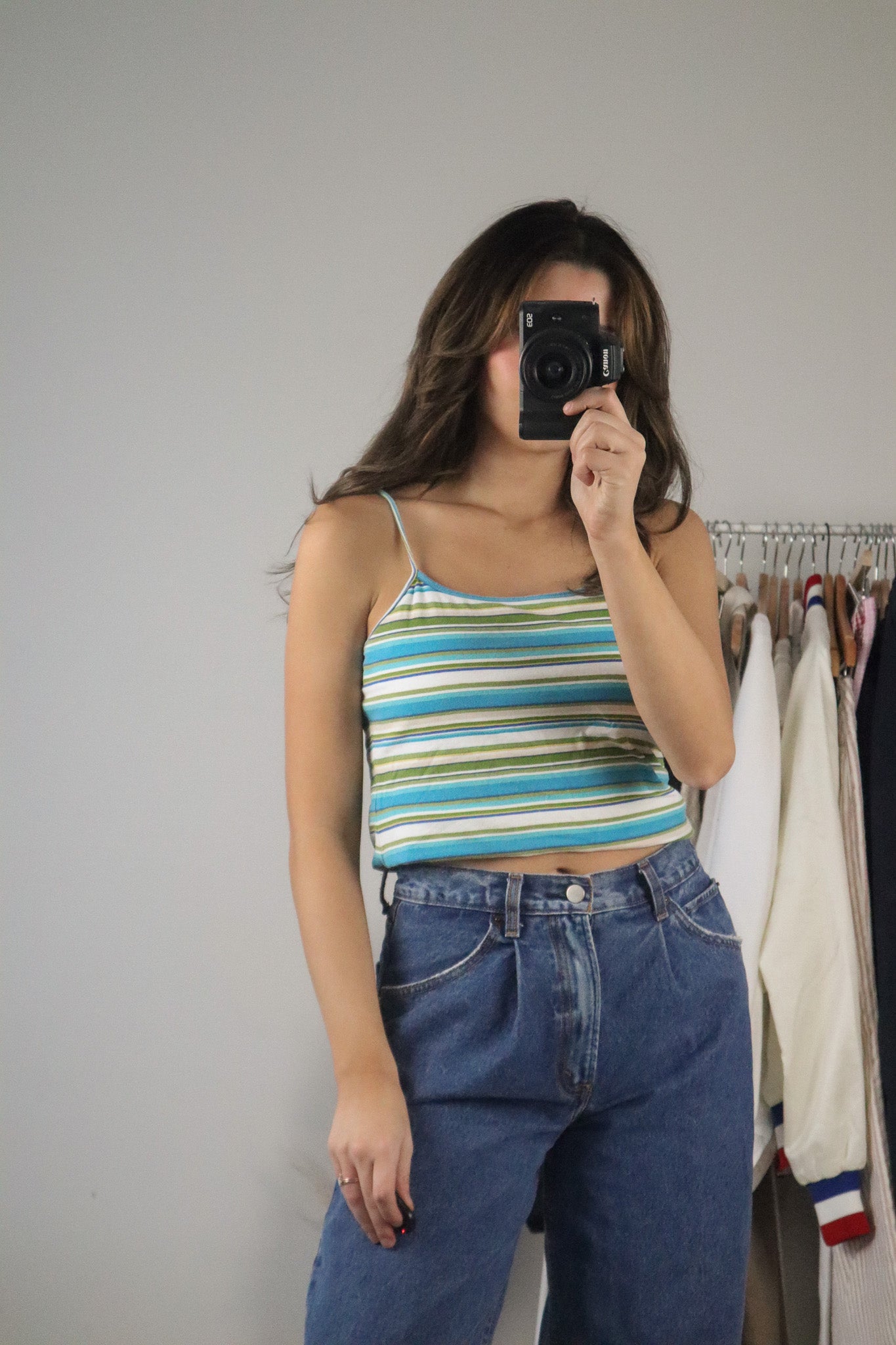 Vintage x Striped Tank (S/M)