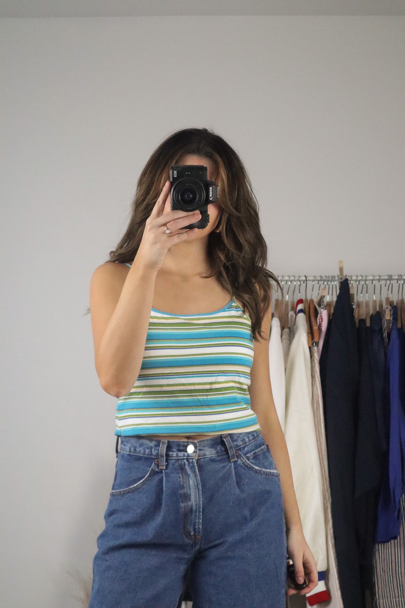 Vintage x Striped Tank (S/M)