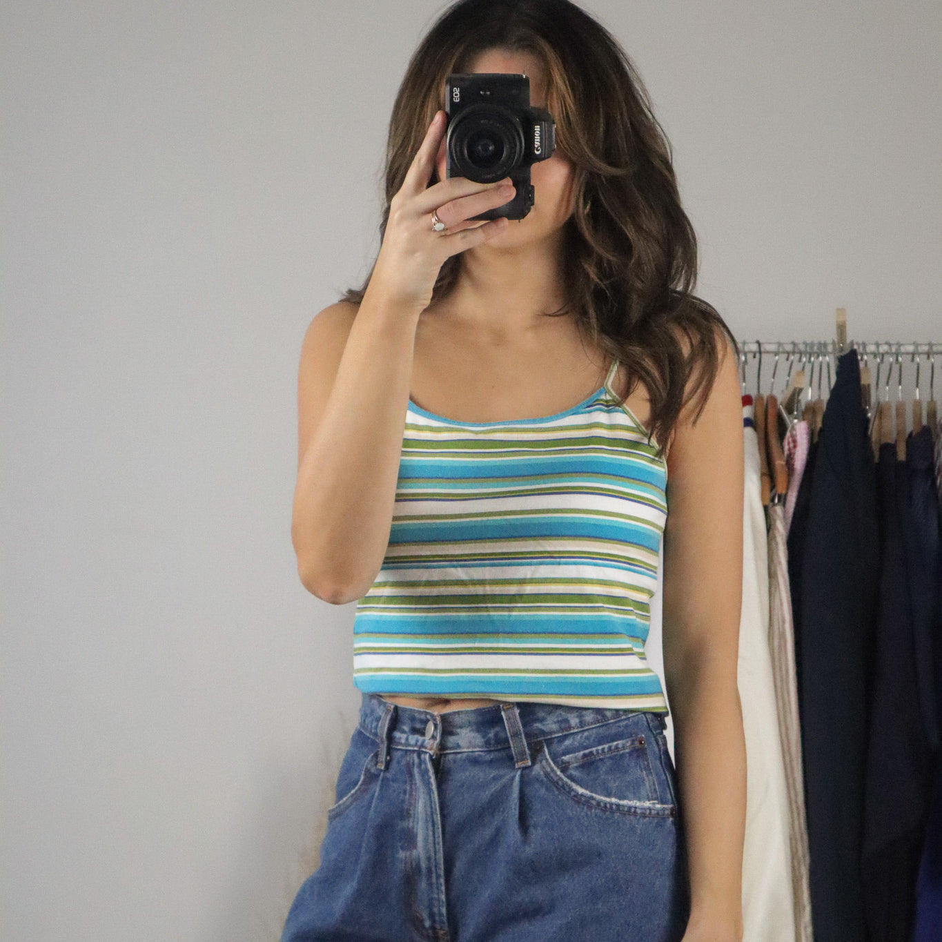 Vintage x Striped Tank (S/M)