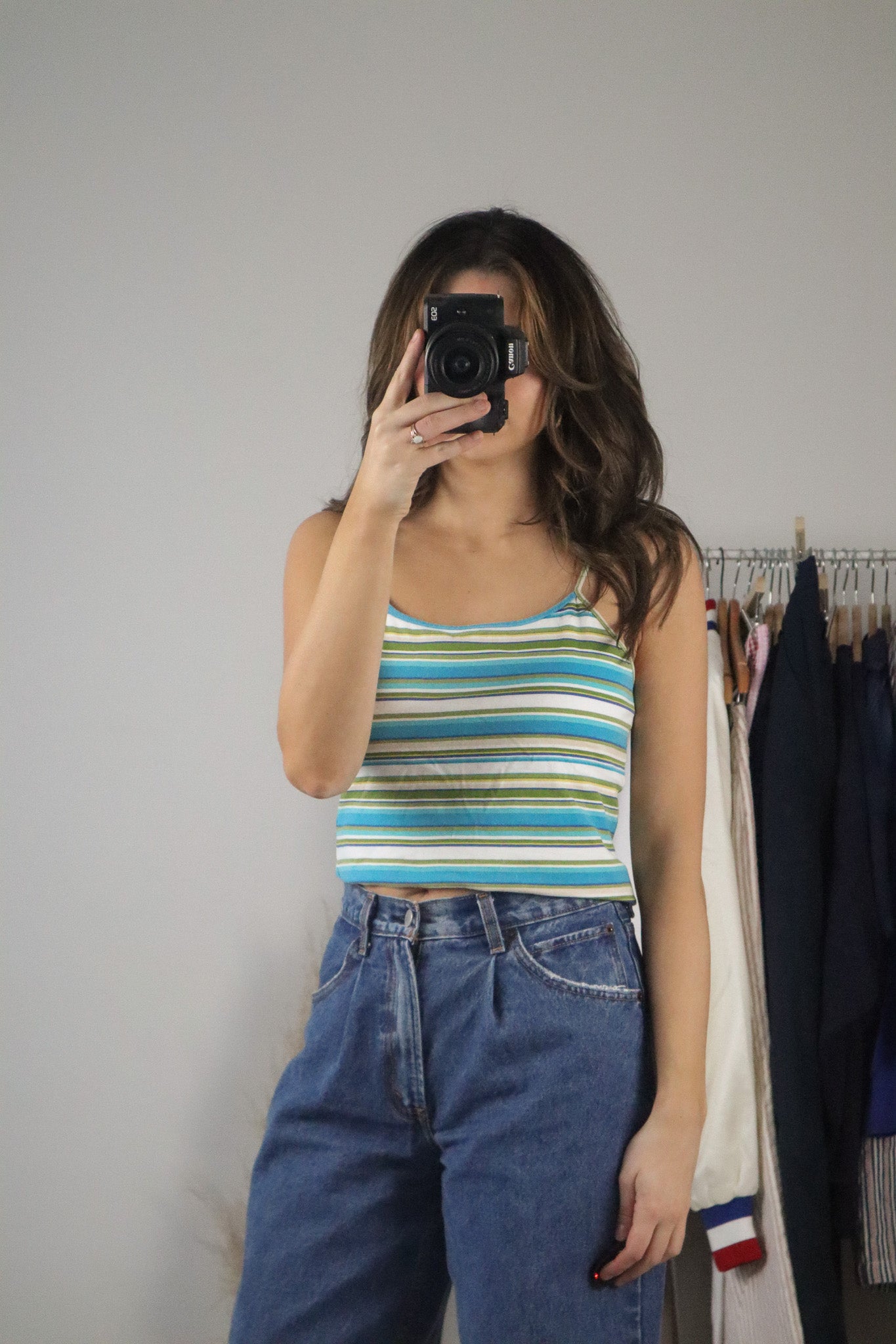 Vintage x Striped Tank (S/M)