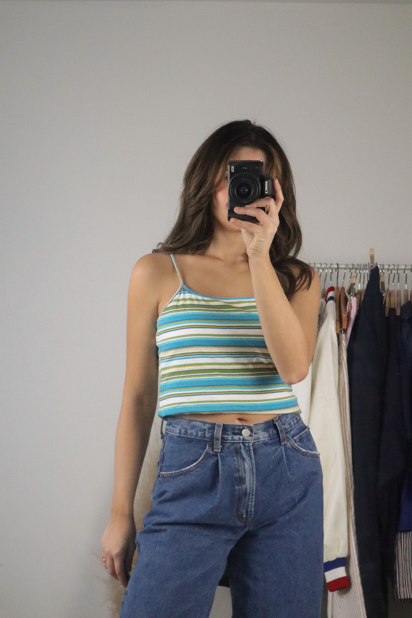 Vintage x Striped Tank (S/M)
