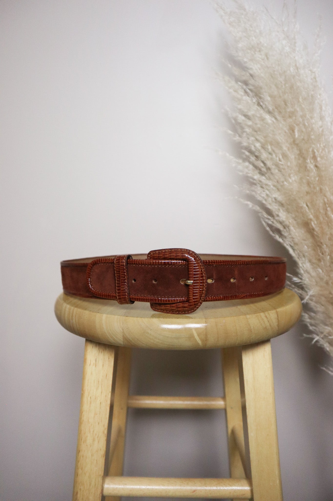 Made in Italy x Vintage x Suede Belt (S)