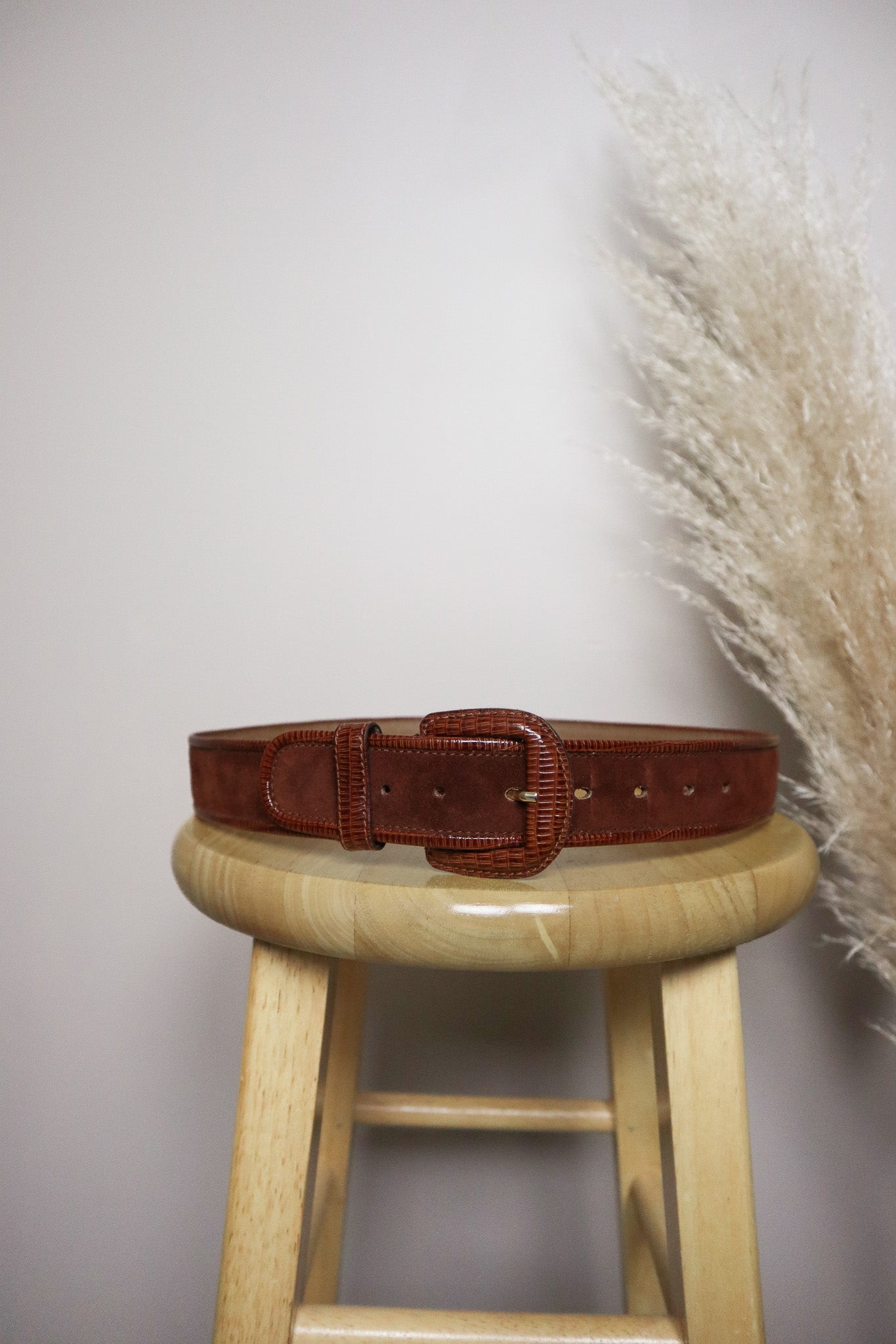 Made in Italy x Vintage x Suede Belt (S)