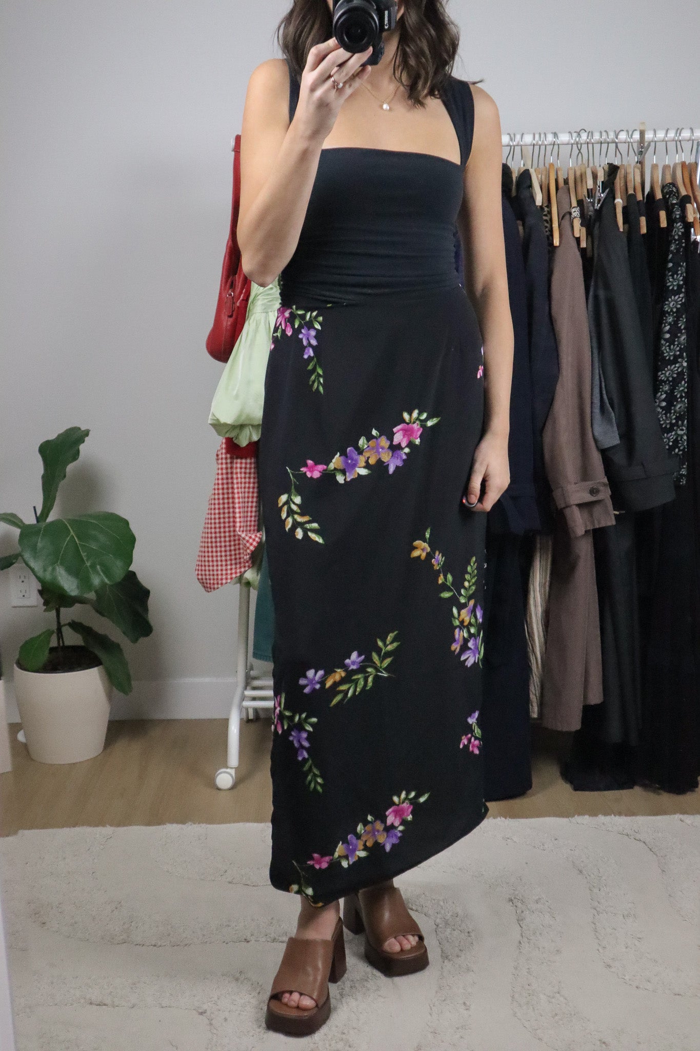 Made in Canada x Vintage x Floral Maxi Skirt (10)