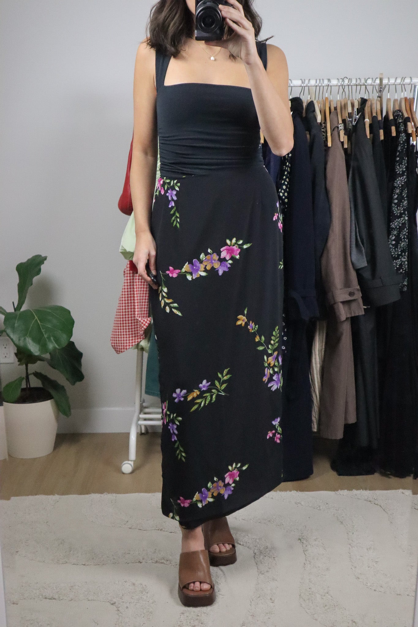 Made in Canada x Vintage x Floral Maxi Skirt (10)