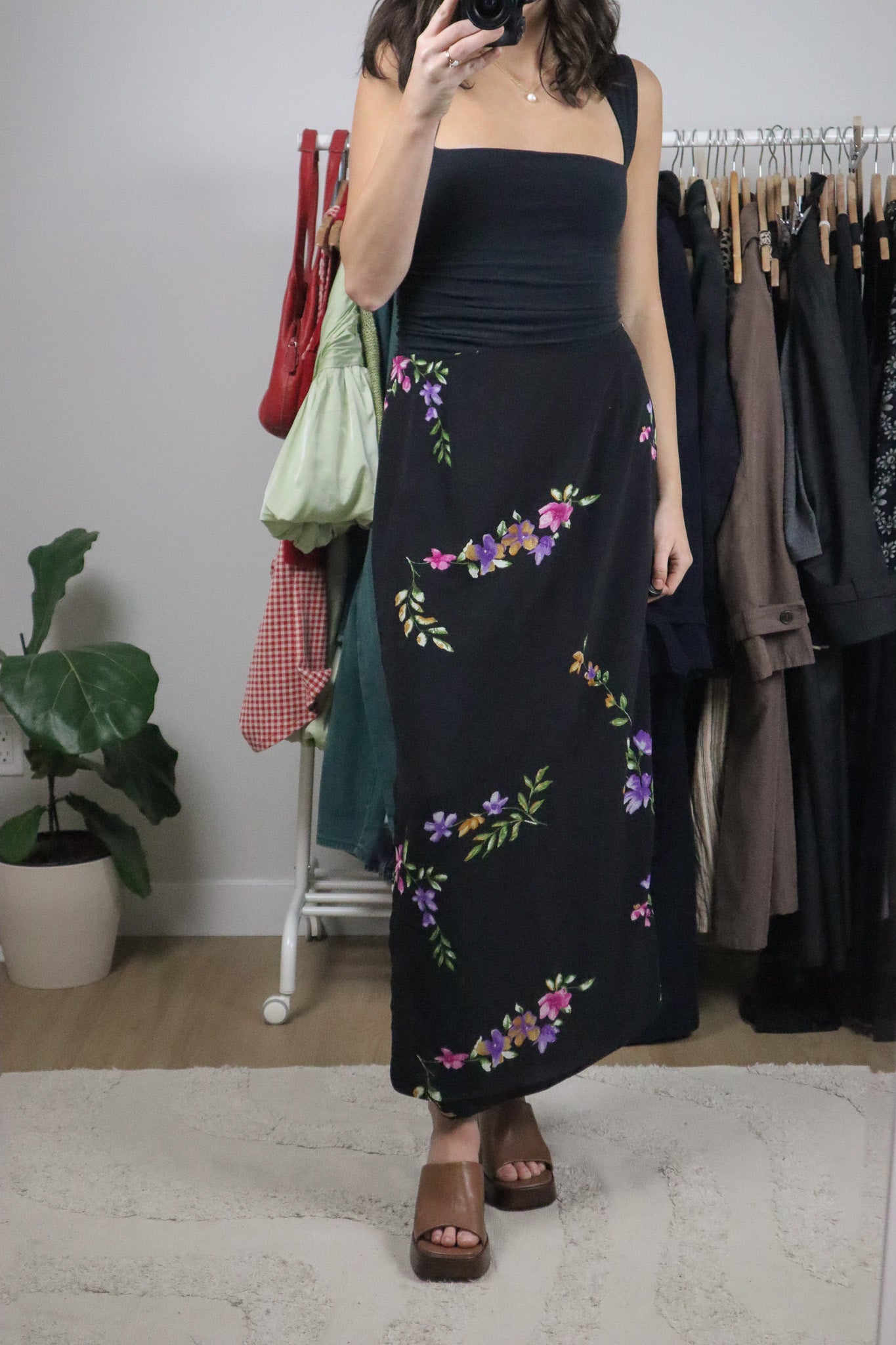 Made in Canada x Vintage x Floral Maxi Skirt (10)