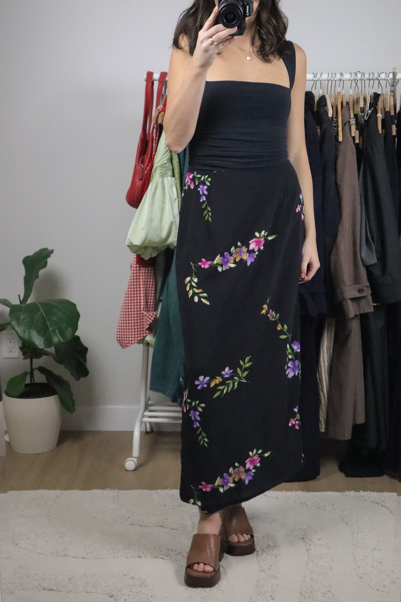 Made in Canada x Vintage x Floral Maxi Skirt (10)