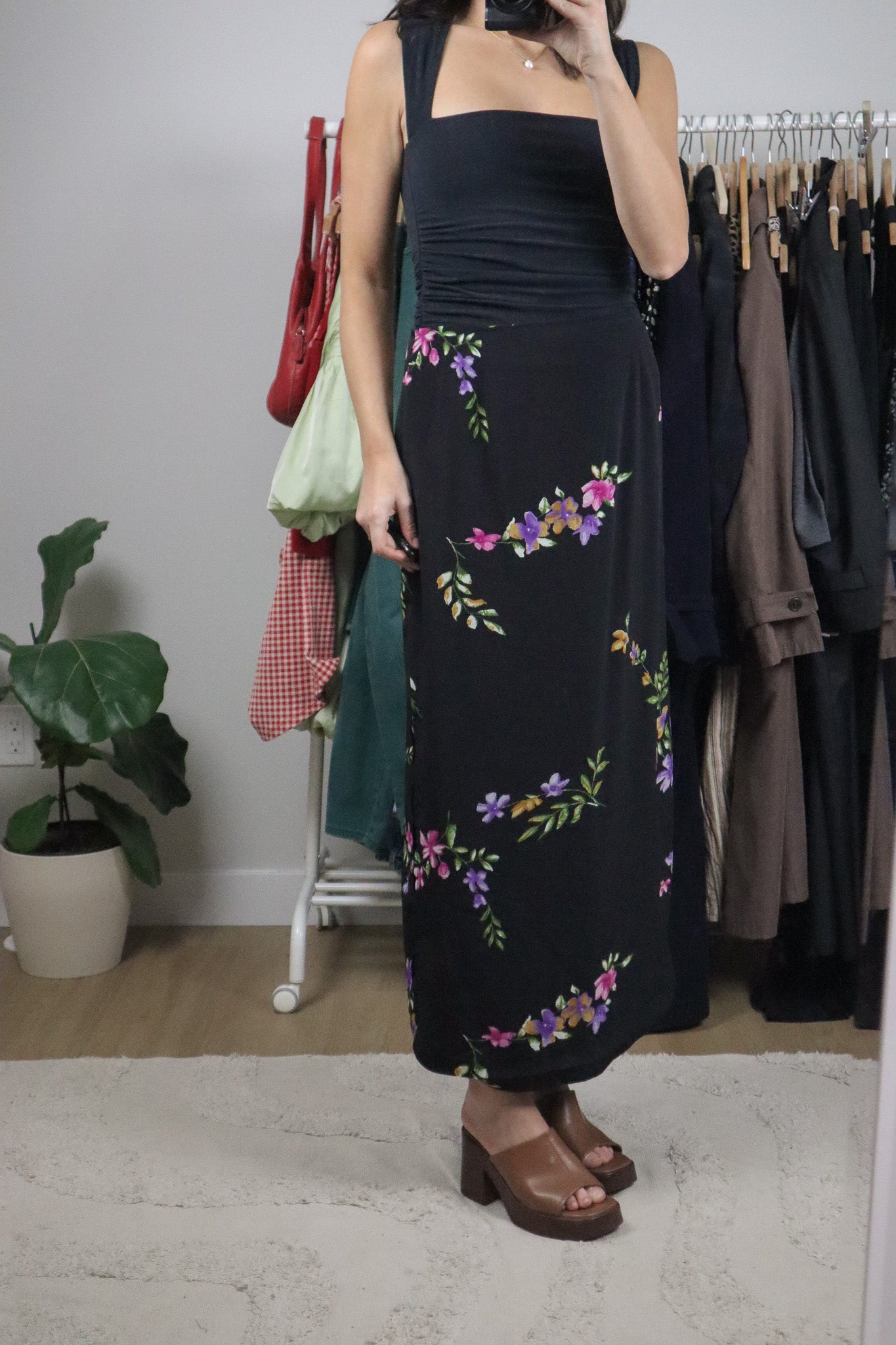 Made in Canada x Vintage x Floral Maxi Skirt (10)