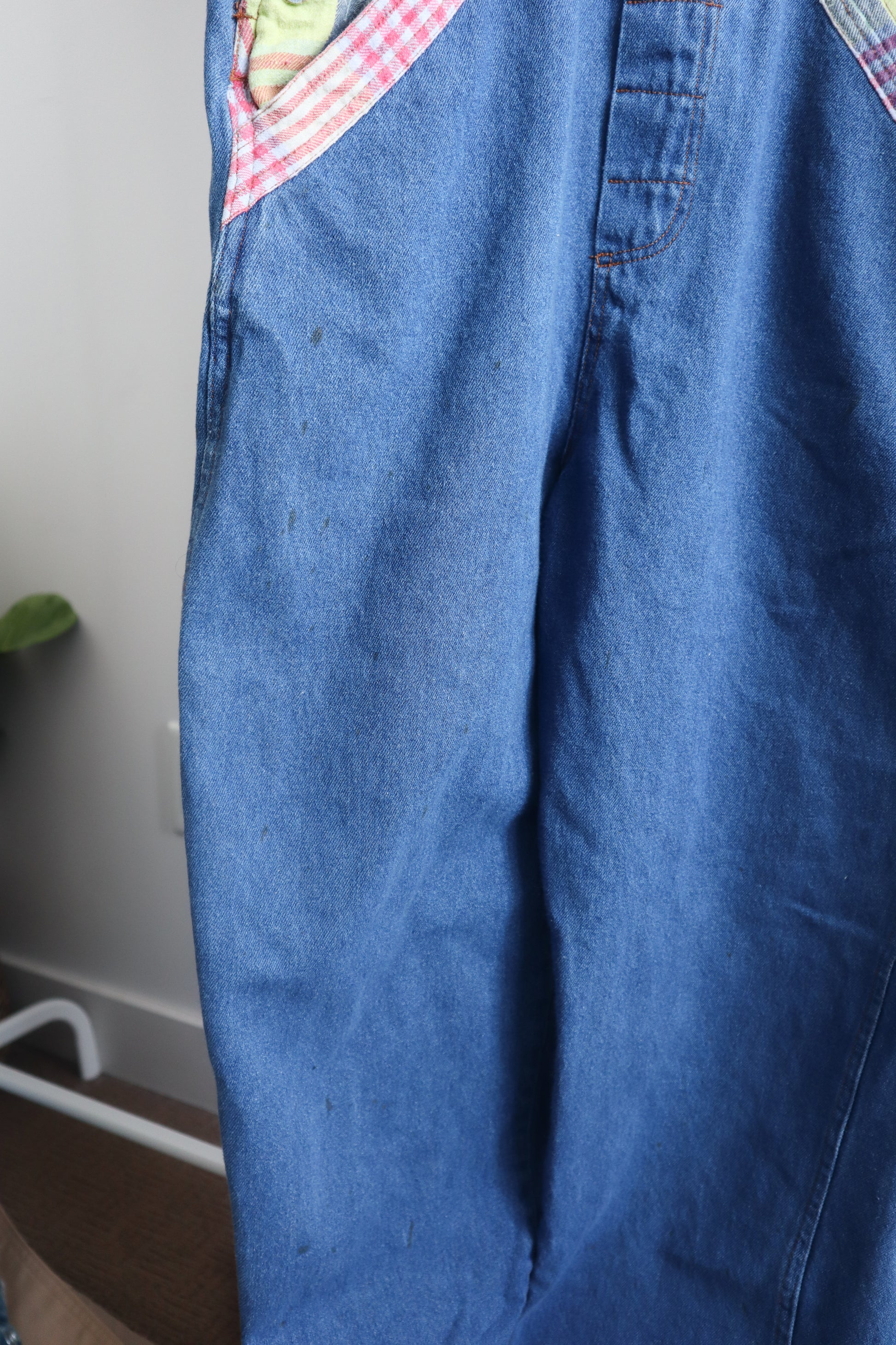 Vintage x Colour Block Overalls (S)