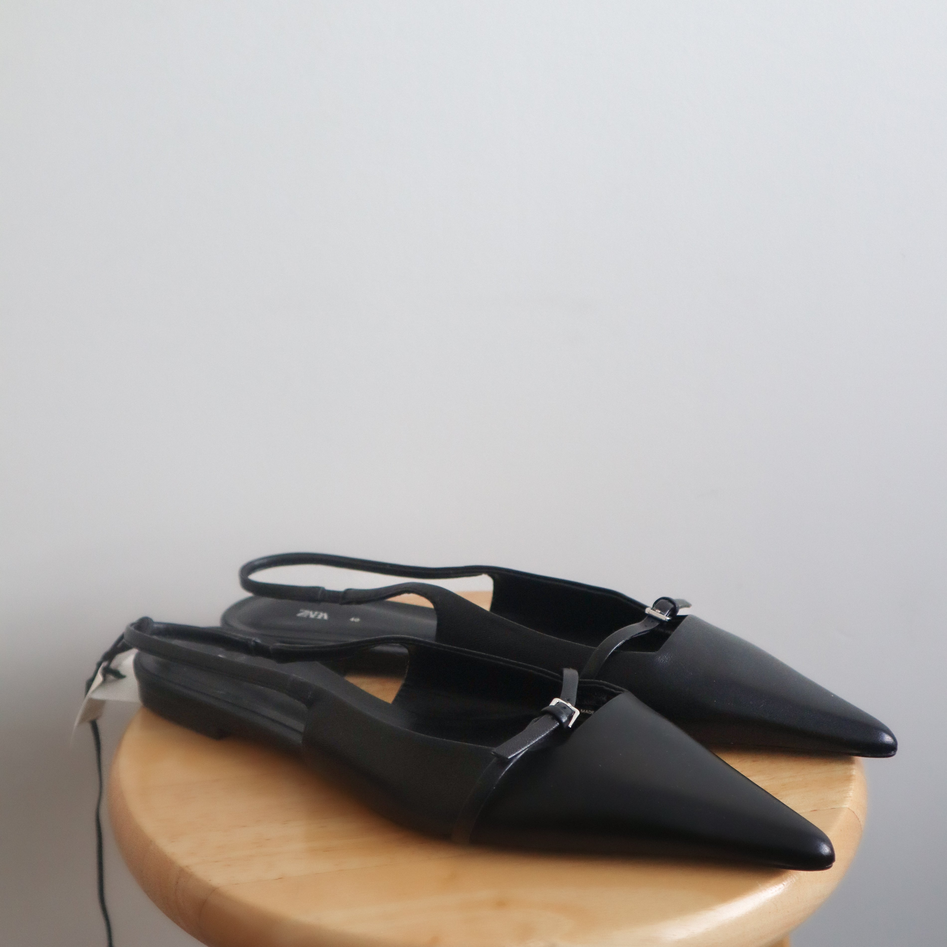 Zara x Leather Buckle Flats (9)