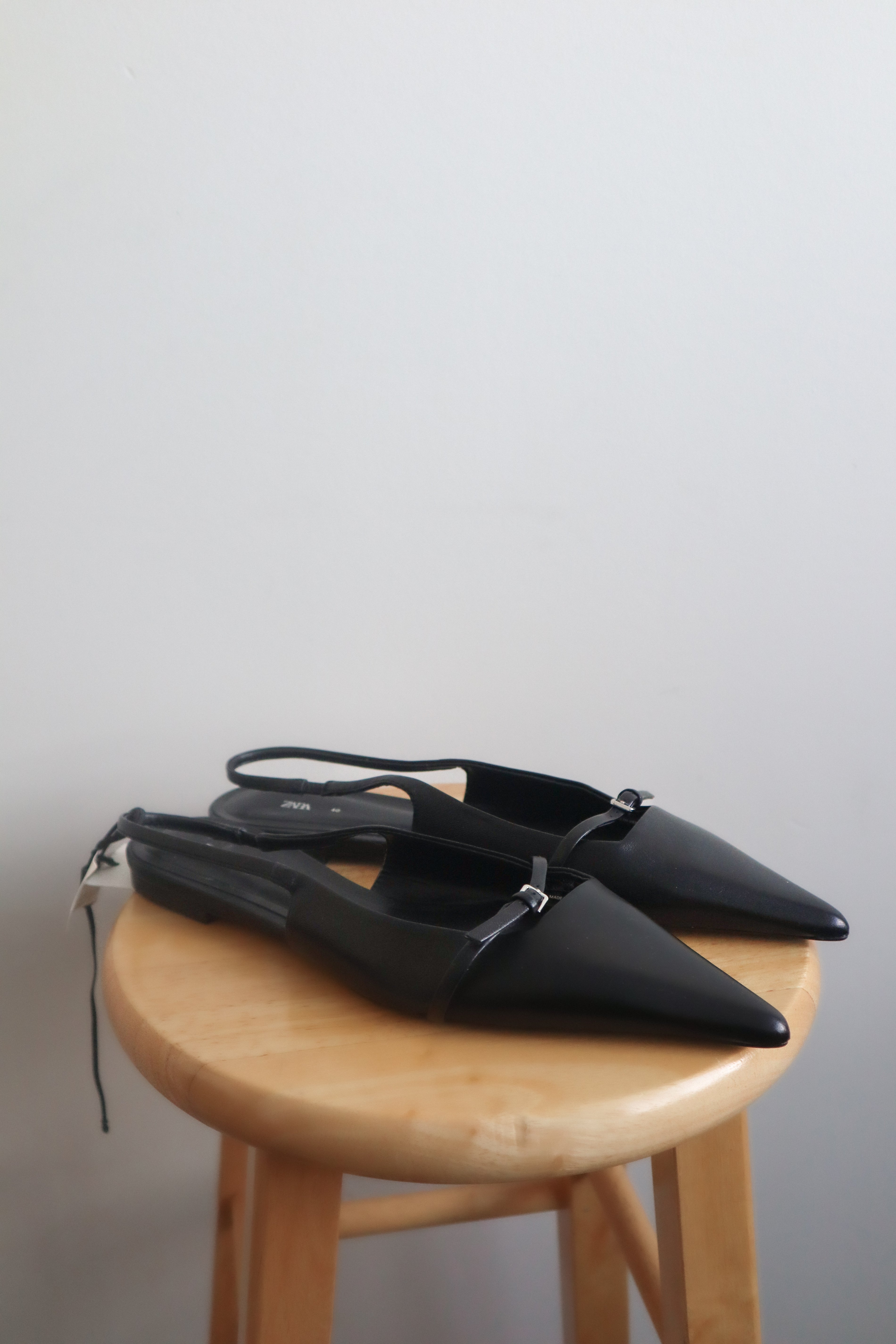 Zara x Leather Buckle Flats (9)