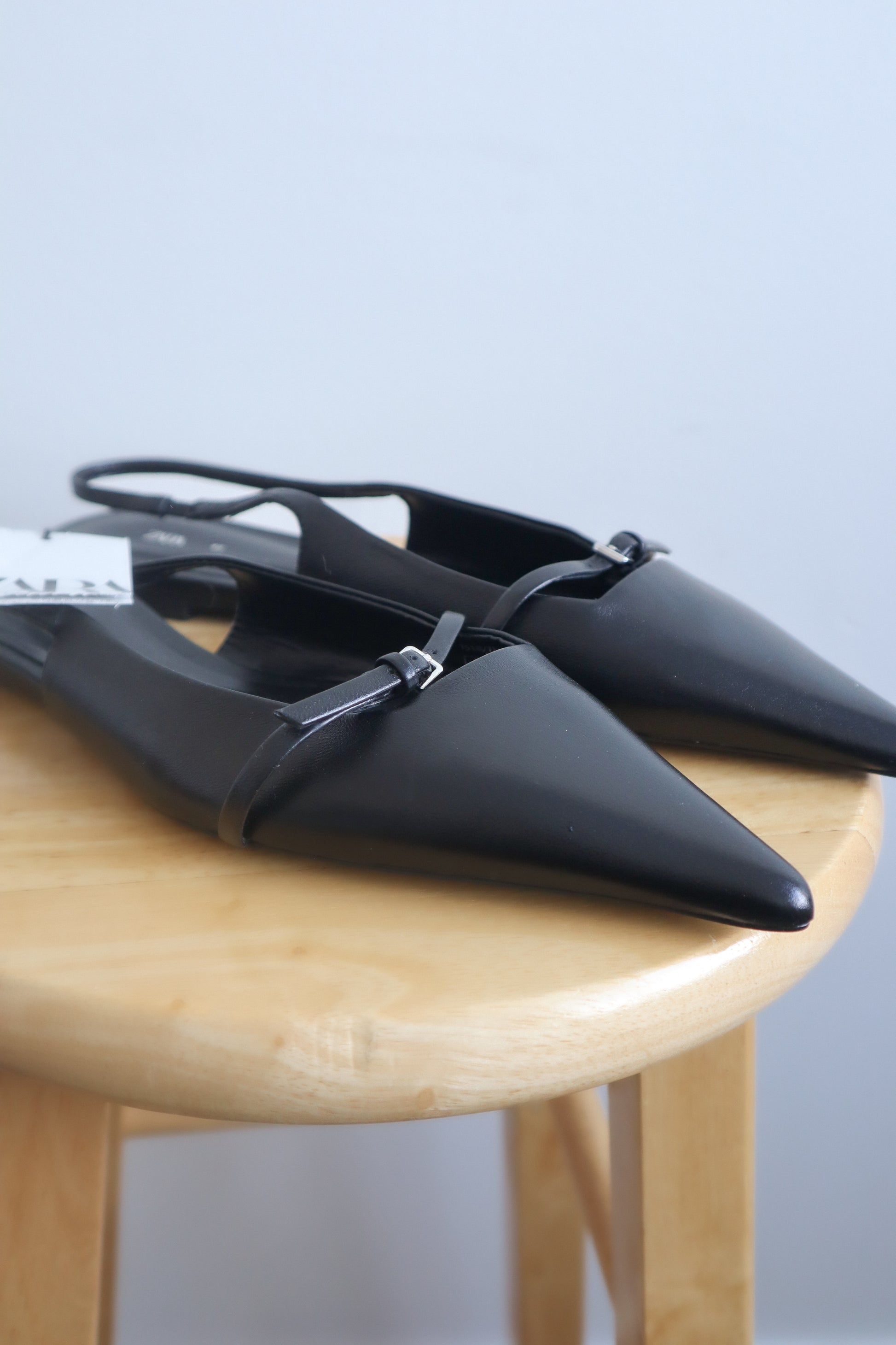 Zara x Leather Buckle Flats (9)