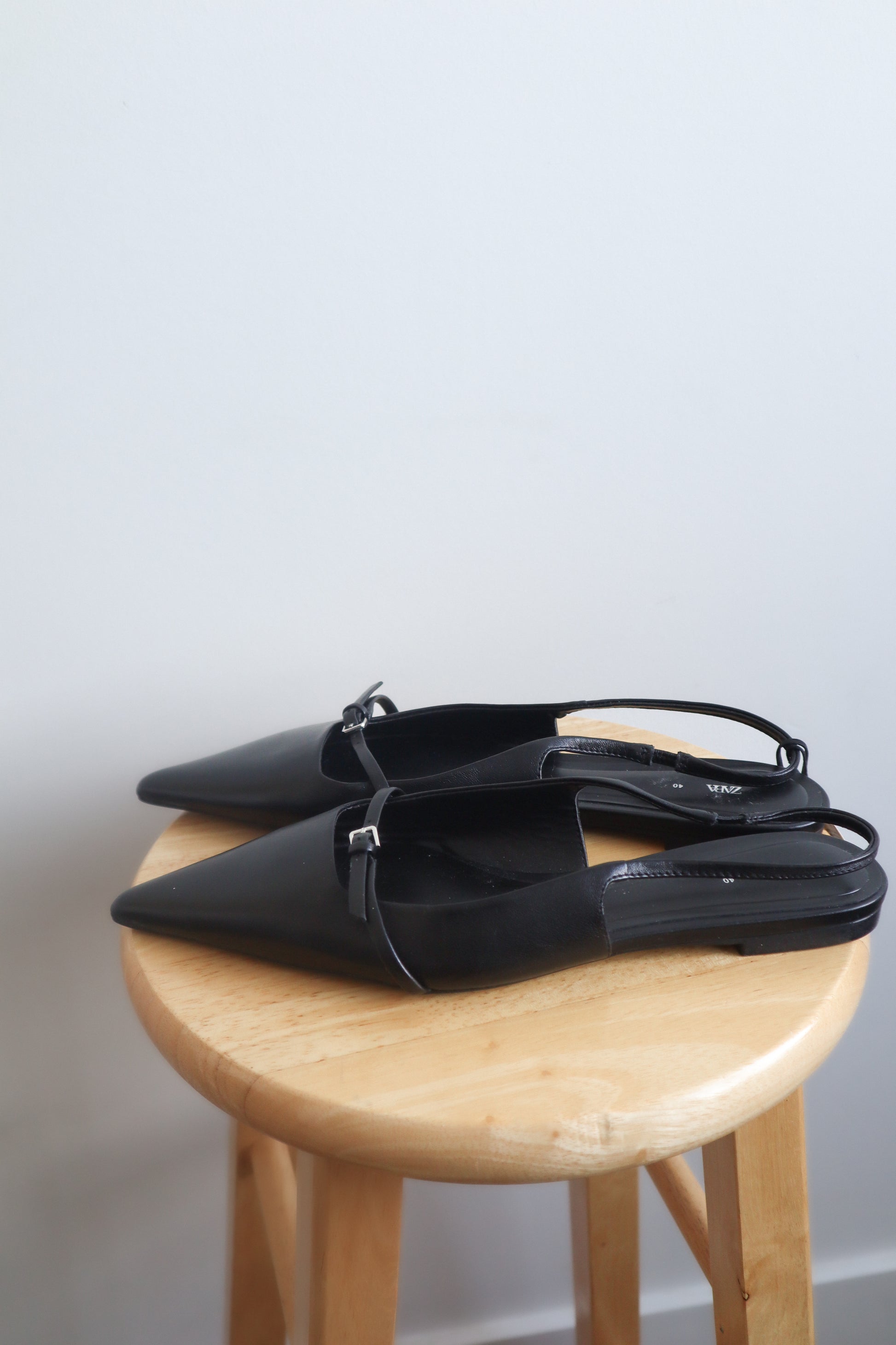 Zara x Leather Buckle Flats (9)