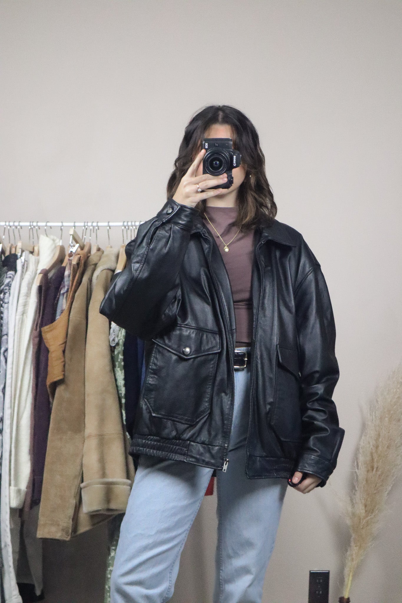 Vintage x Danier Leather Bomber (L/XL)