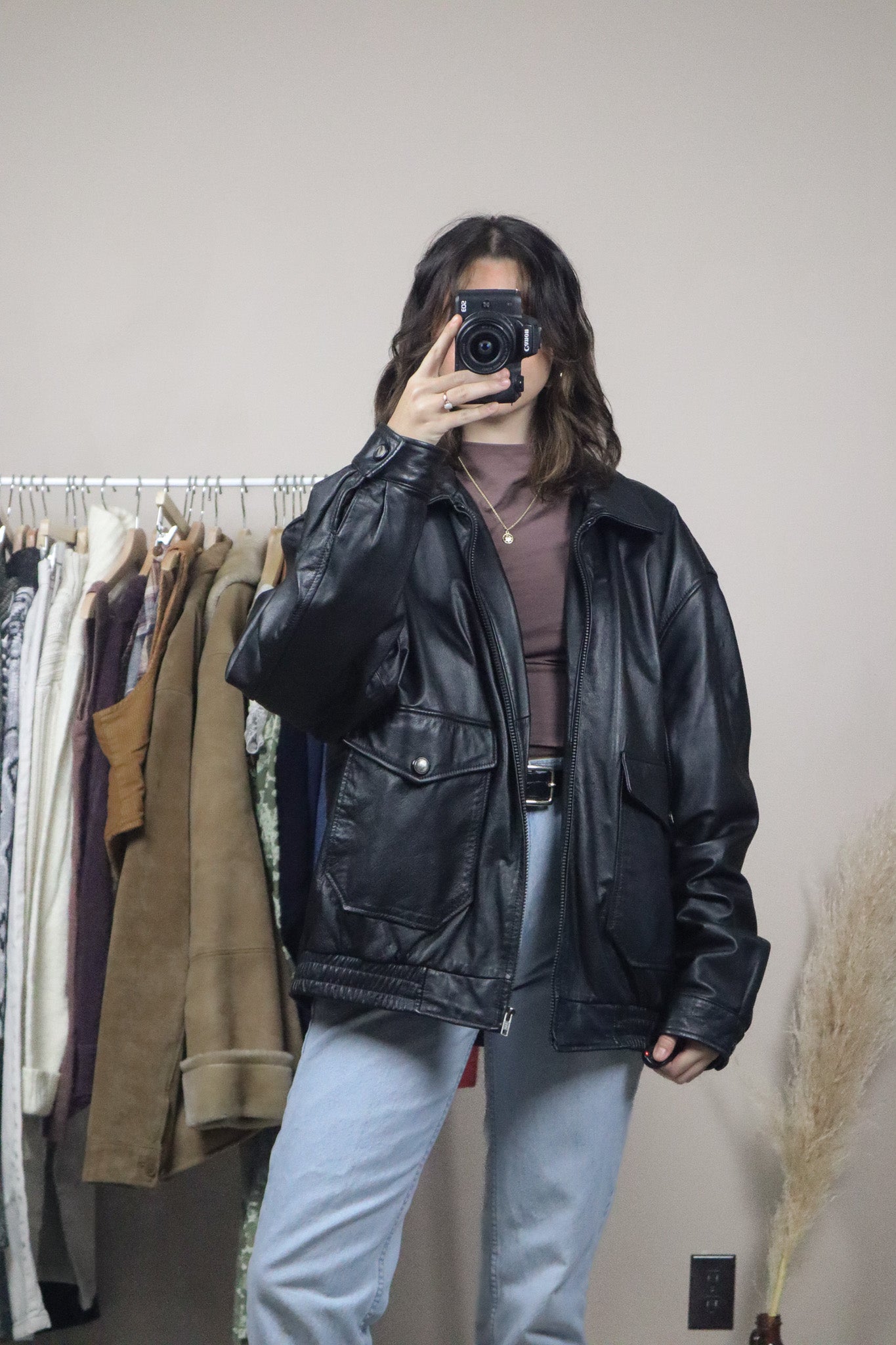 Vintage x Danier Leather Bomber (L/XL)