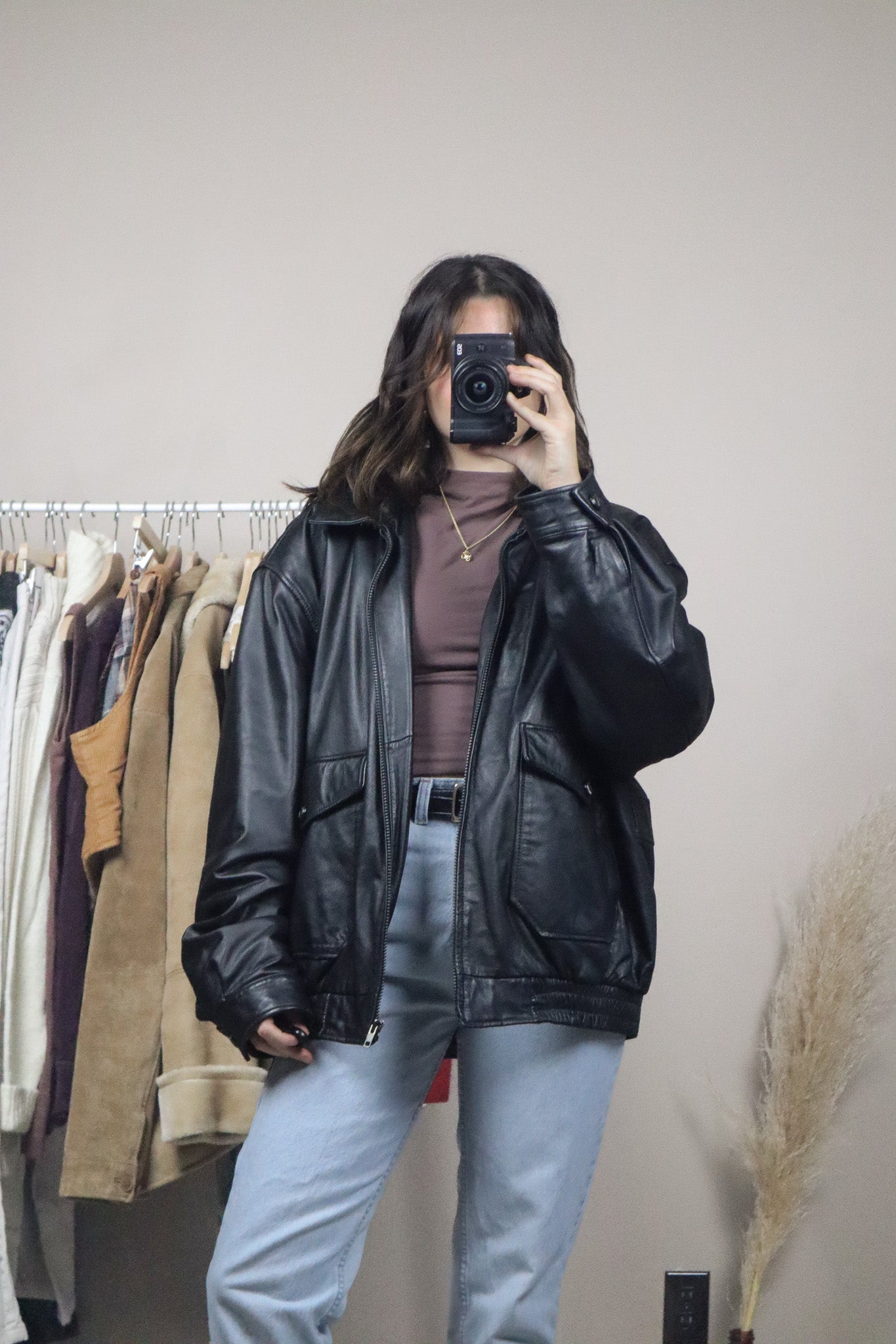 Vintage x Danier Leather Bomber (L/XL)