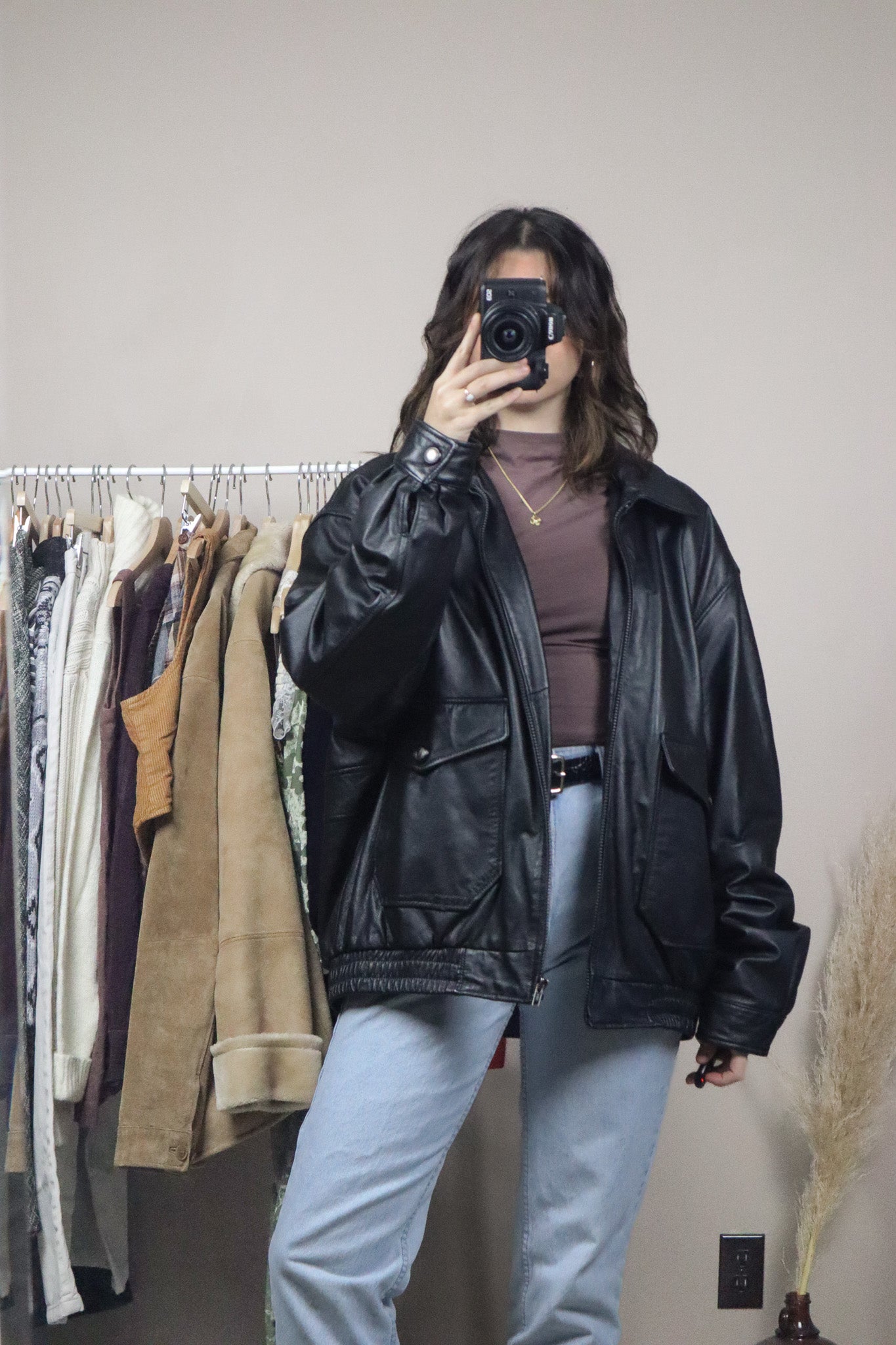 Vintage x Danier Leather Bomber (L/XL)