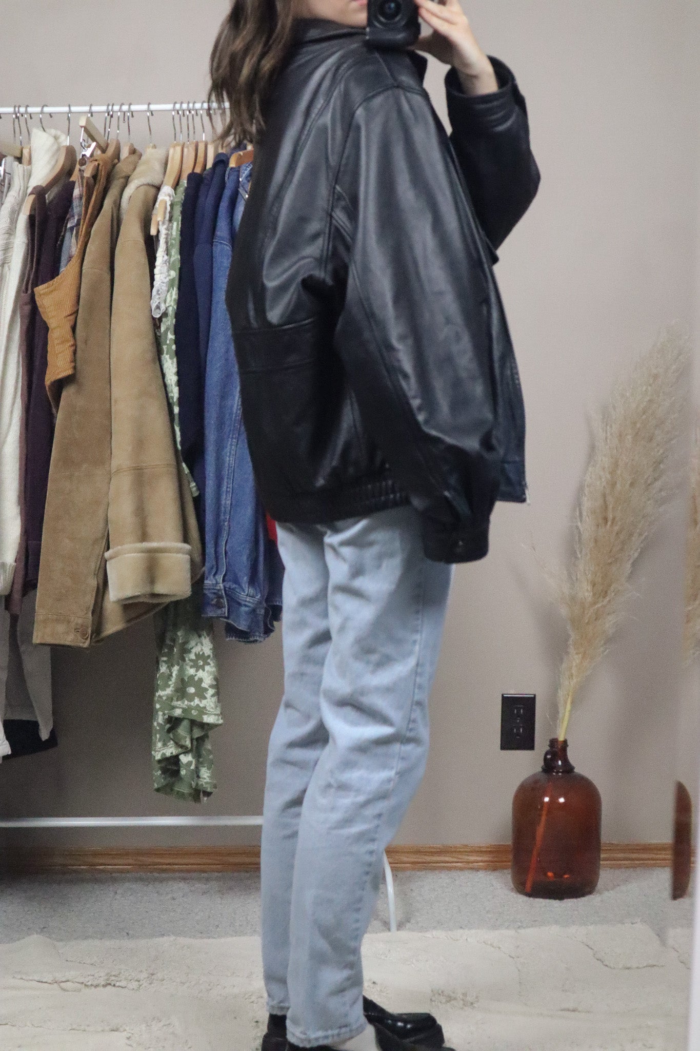Vintage x Danier Leather Bomber (L/XL)