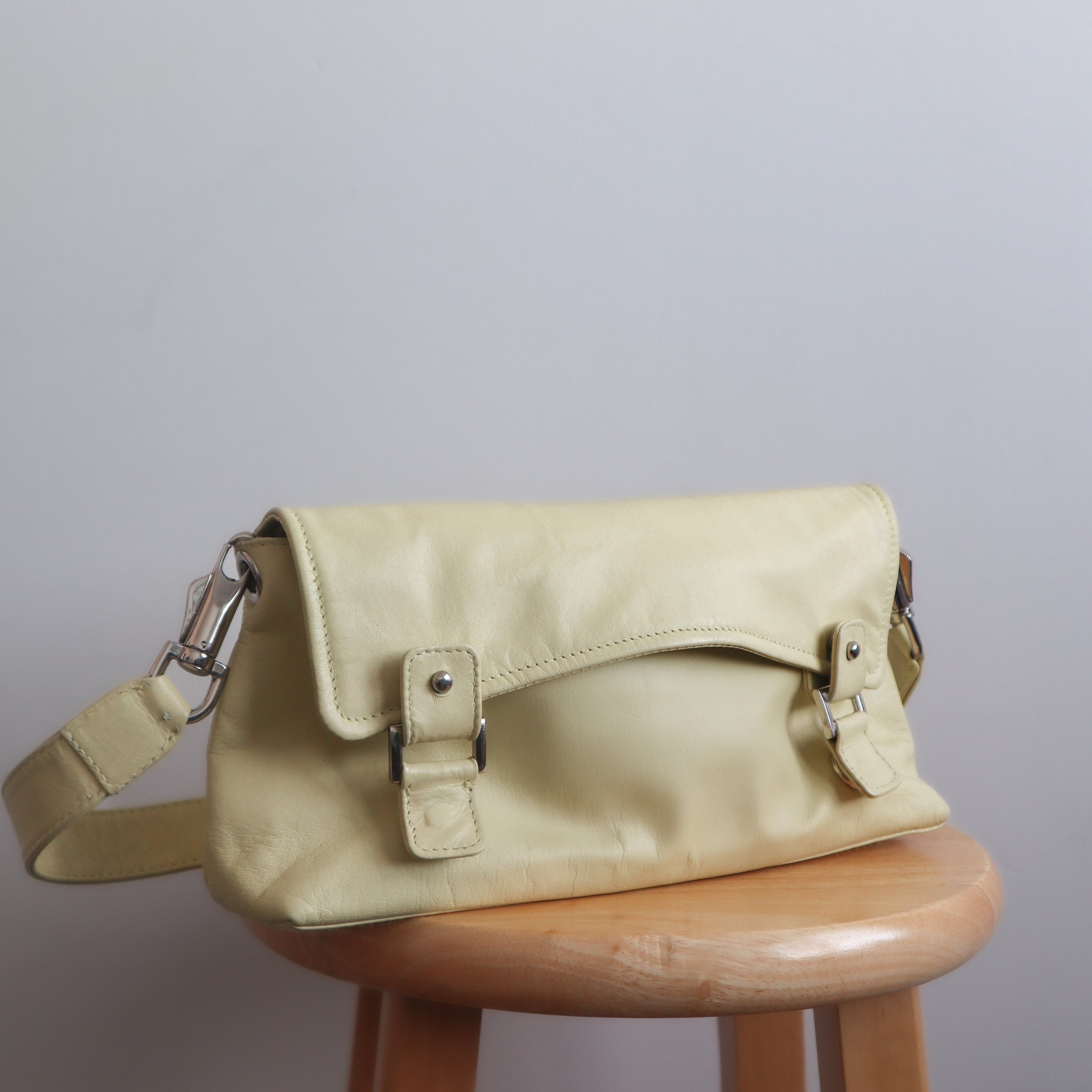 Vintage x Faux Leather Shoulder Bag