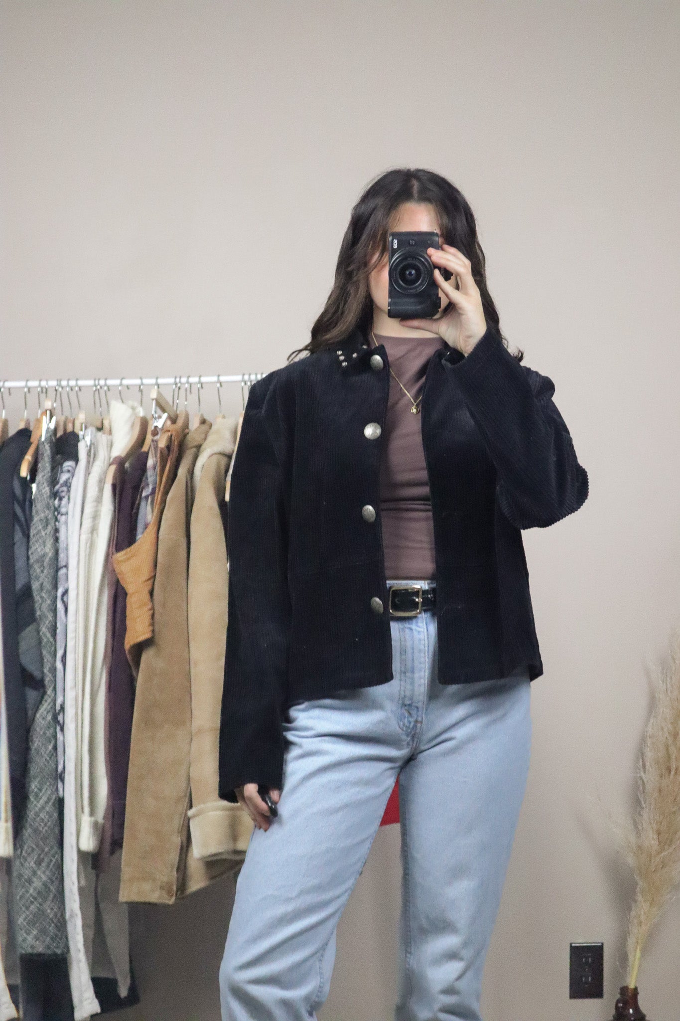 Made in Canada x Vintage x Corduroy Cropped Jacket (M)