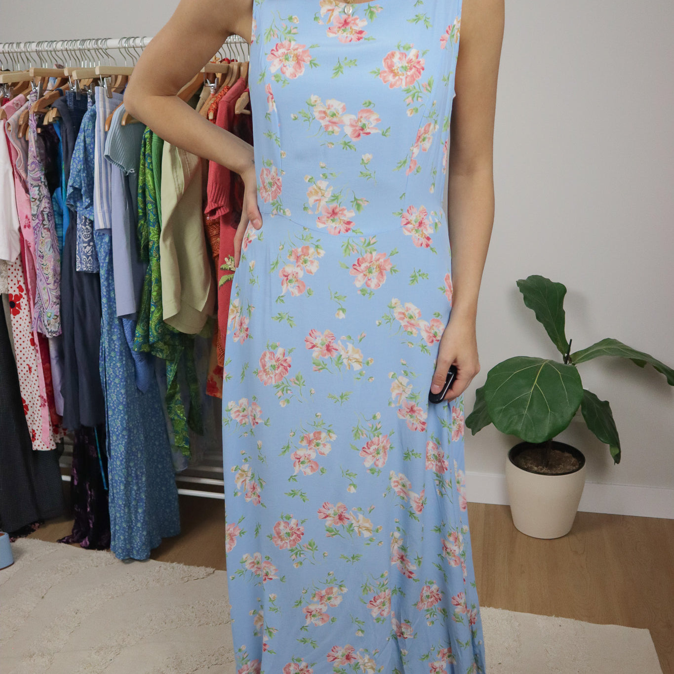 Made in Hungary x Vintage x Floral Maxi Dress (6/8)