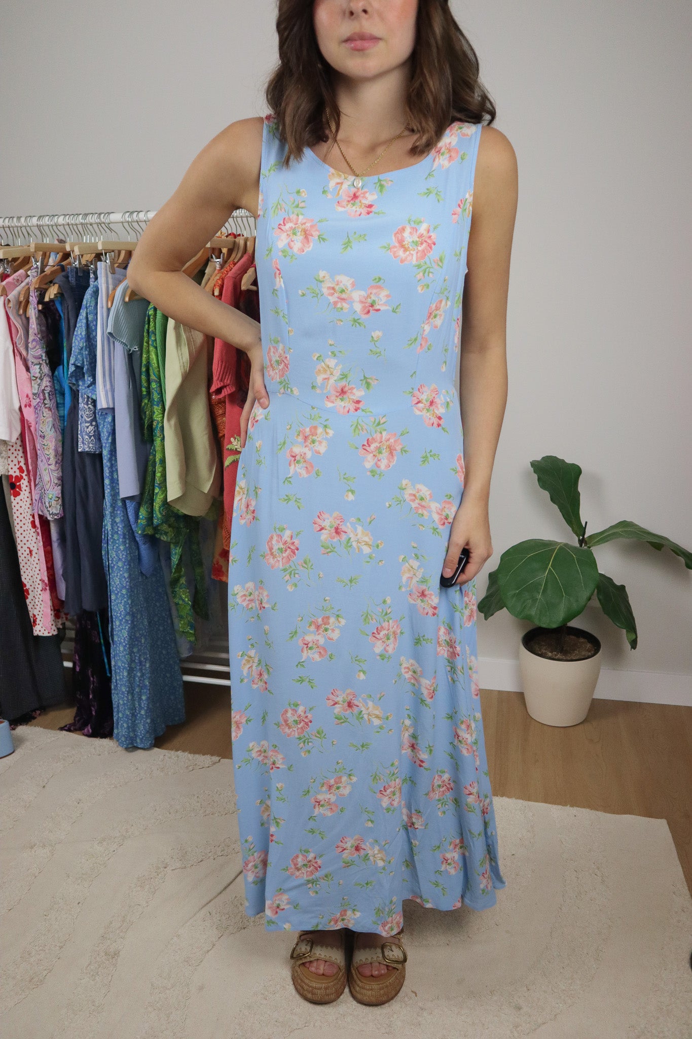 Made in Hungary x Vintage x Floral Maxi Dress (6/8)