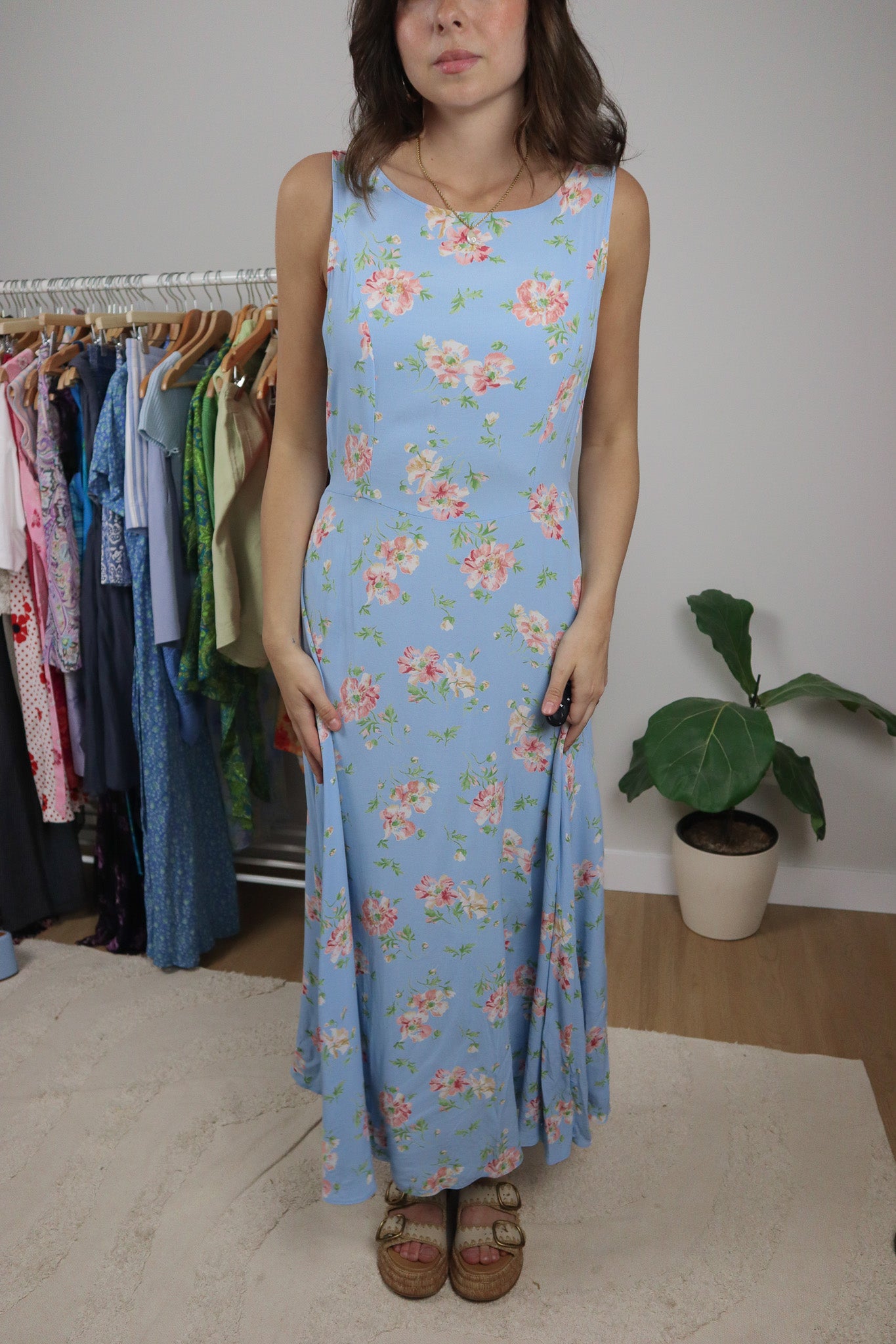 Made in Hungary x Vintage x Floral Maxi Dress (6/8)