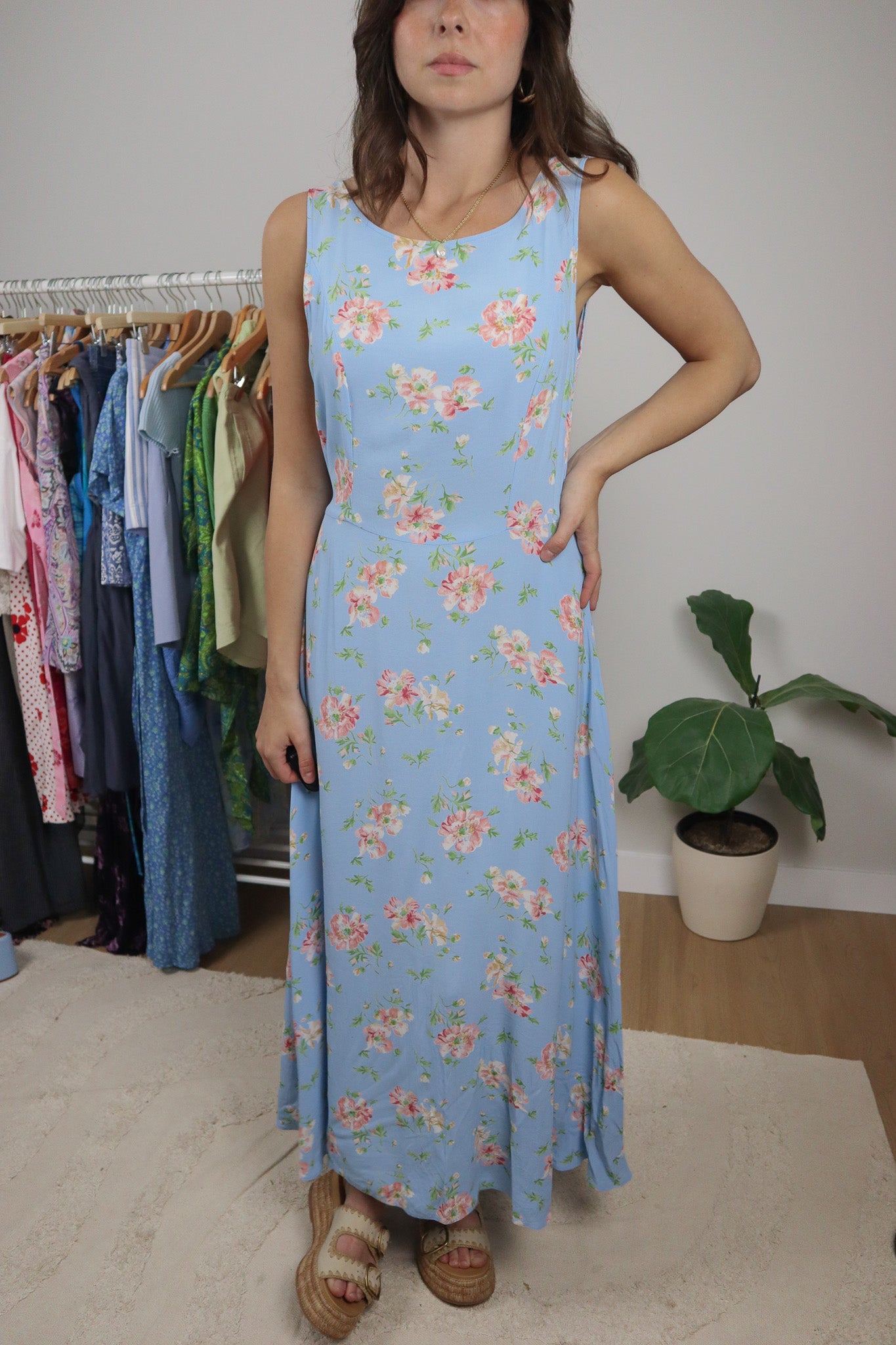 Made in Hungary x Vintage x Floral Maxi Dress (6/8)