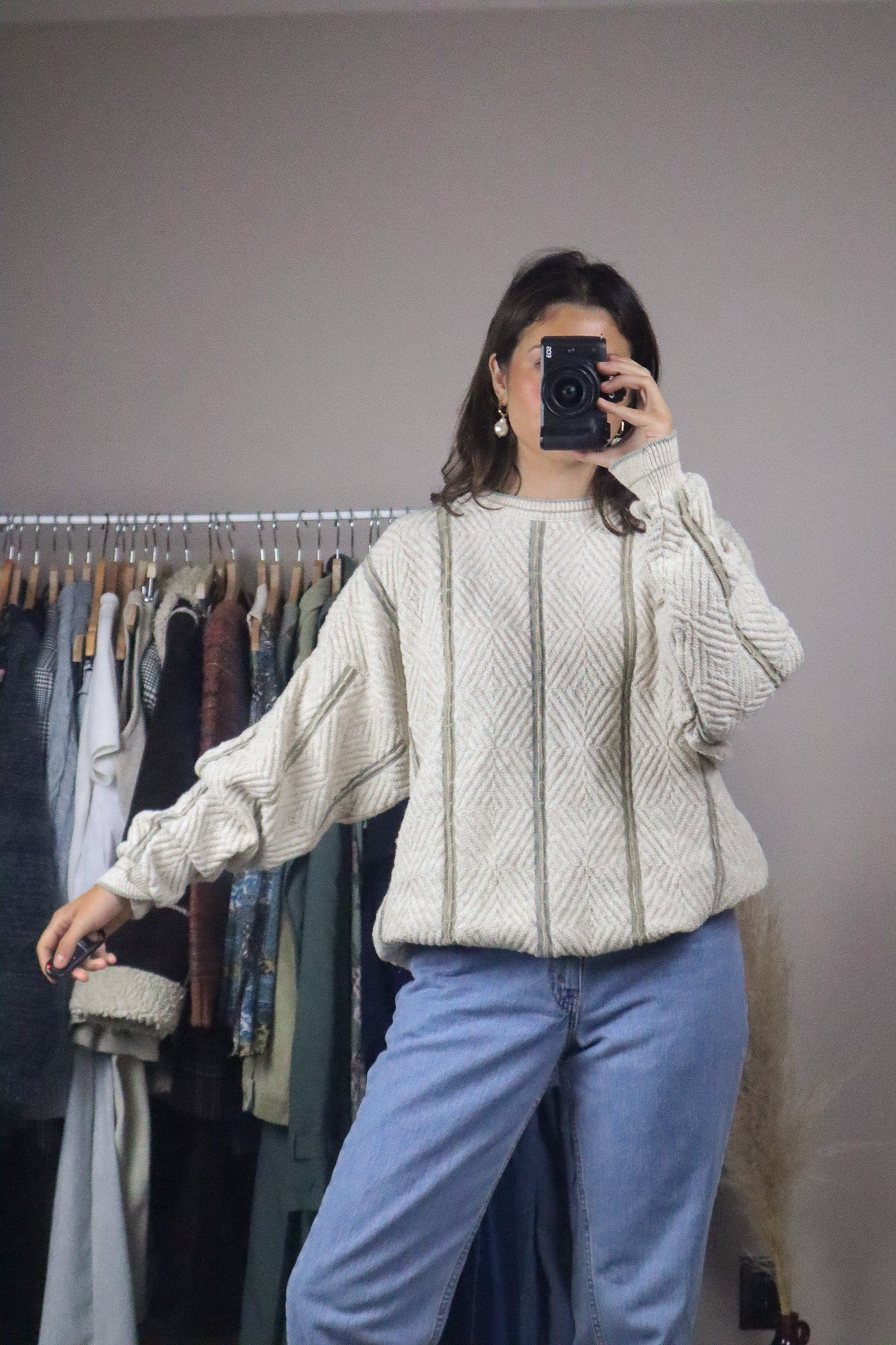 Made in USA x Vintage x Chunky Knit (L/XL)