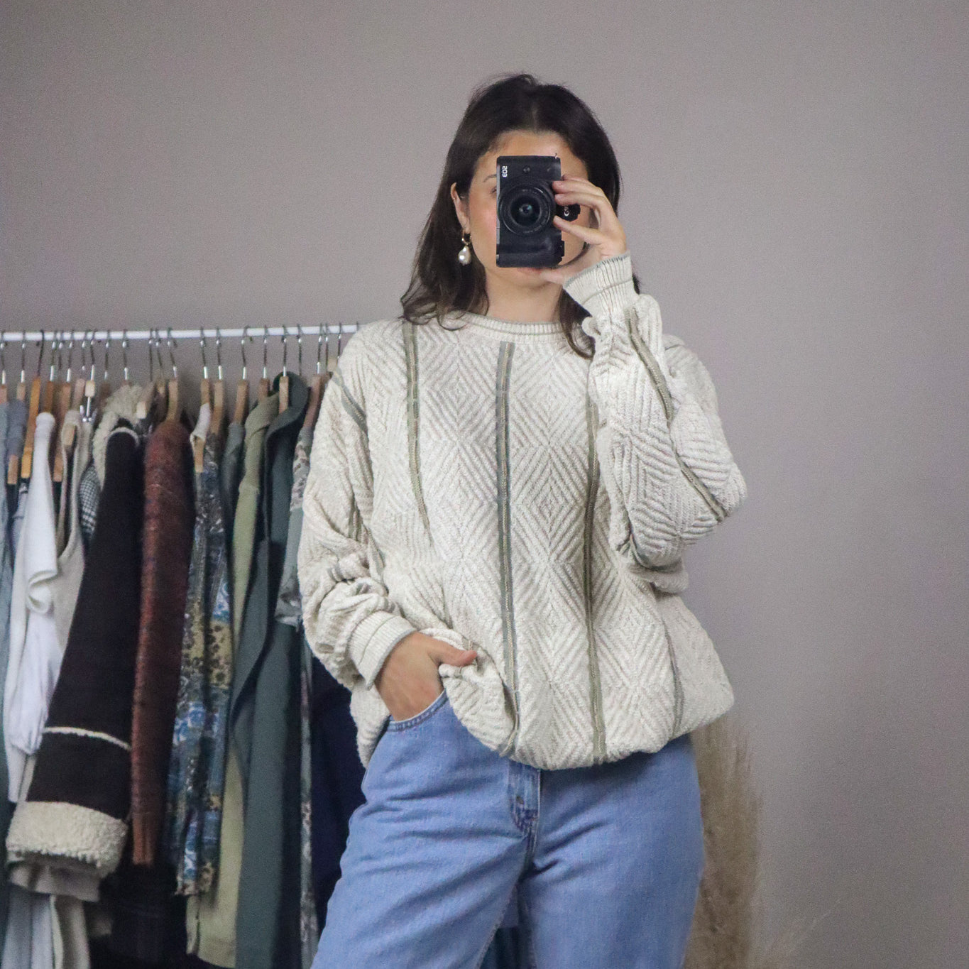 Made in USA x Vintage x Chunky Knit (L/XL)