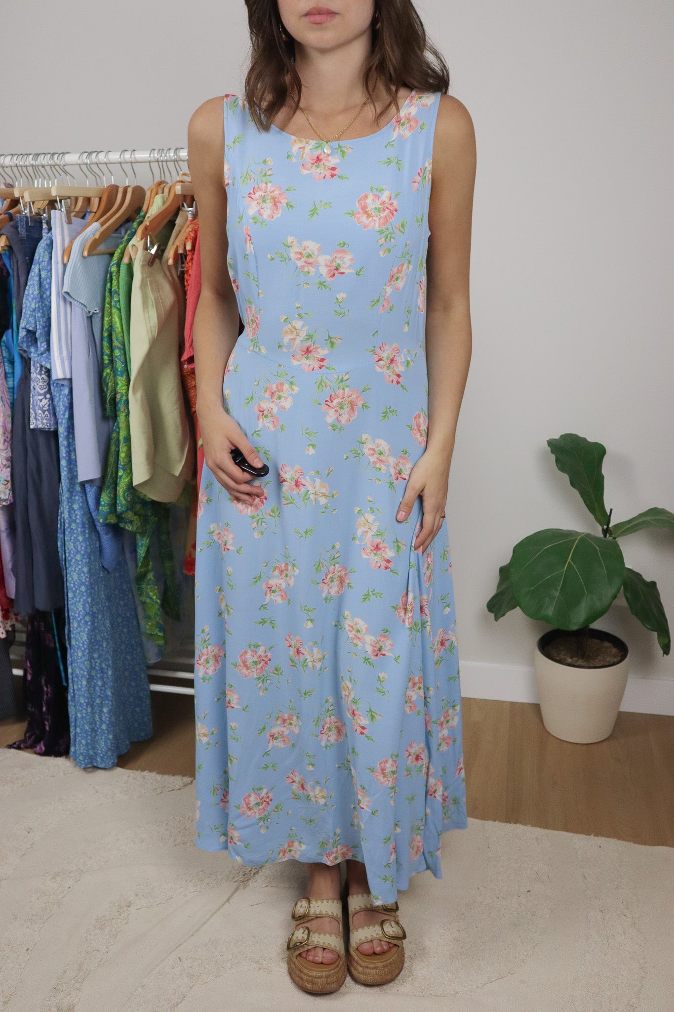Made in Hungary x Vintage x Floral Maxi Dress (6/8)