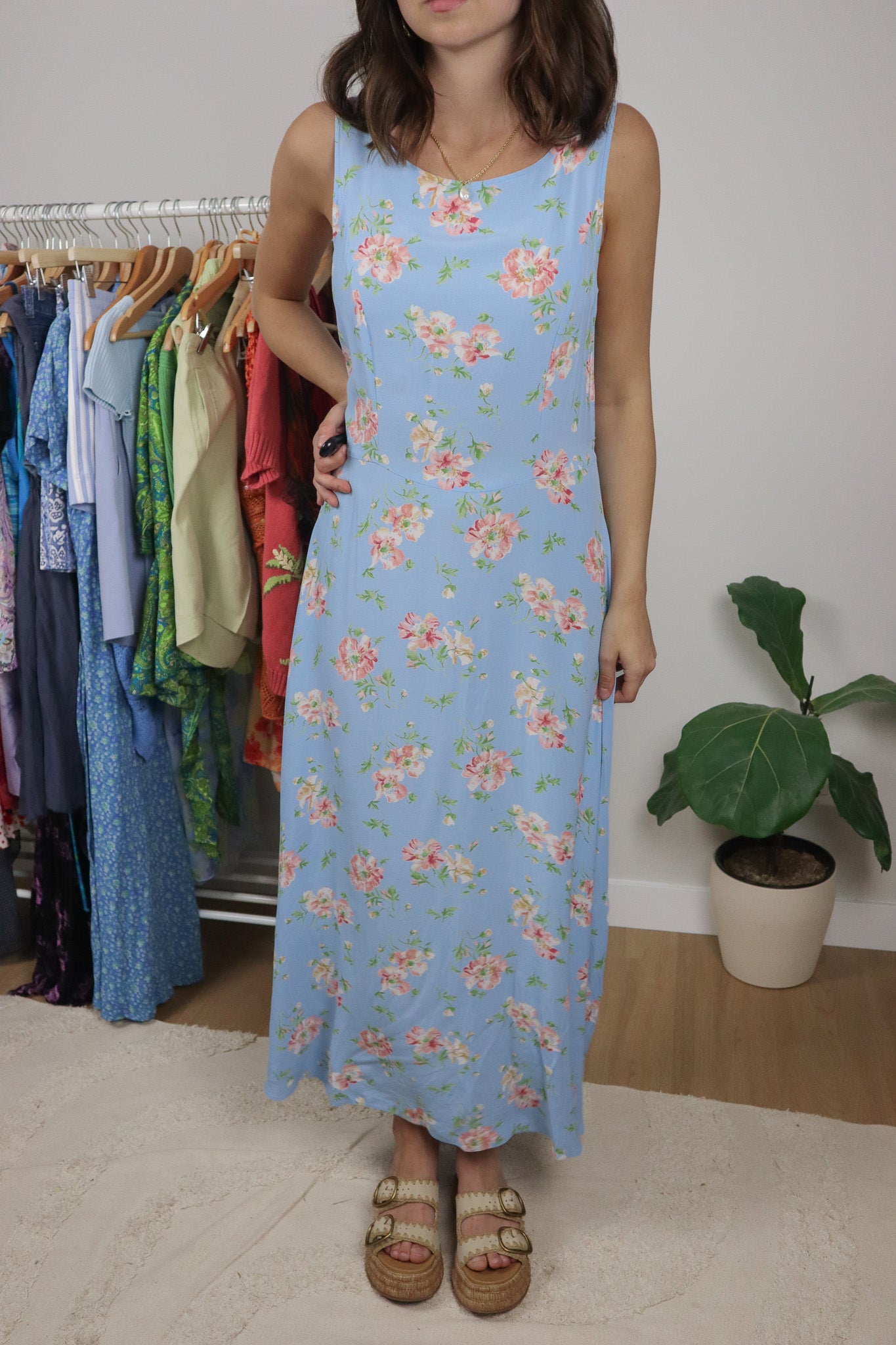 Made in Hungary x Vintage x Floral Maxi Dress (6/8)