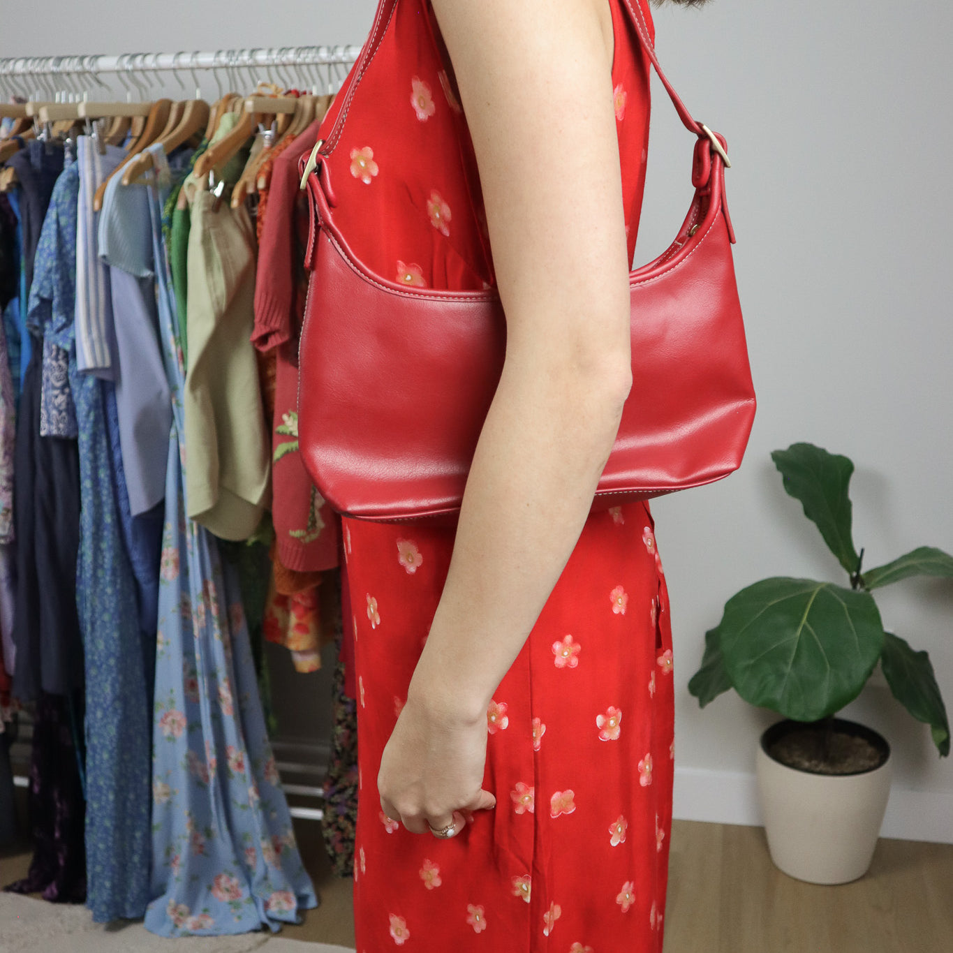 Vintage x Faux Leather Purse