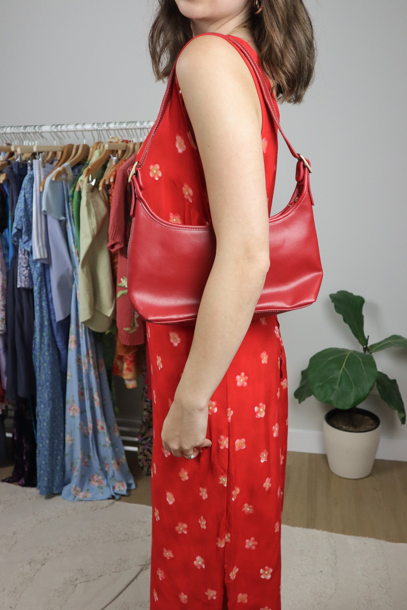 Vintage x Faux Leather Purse