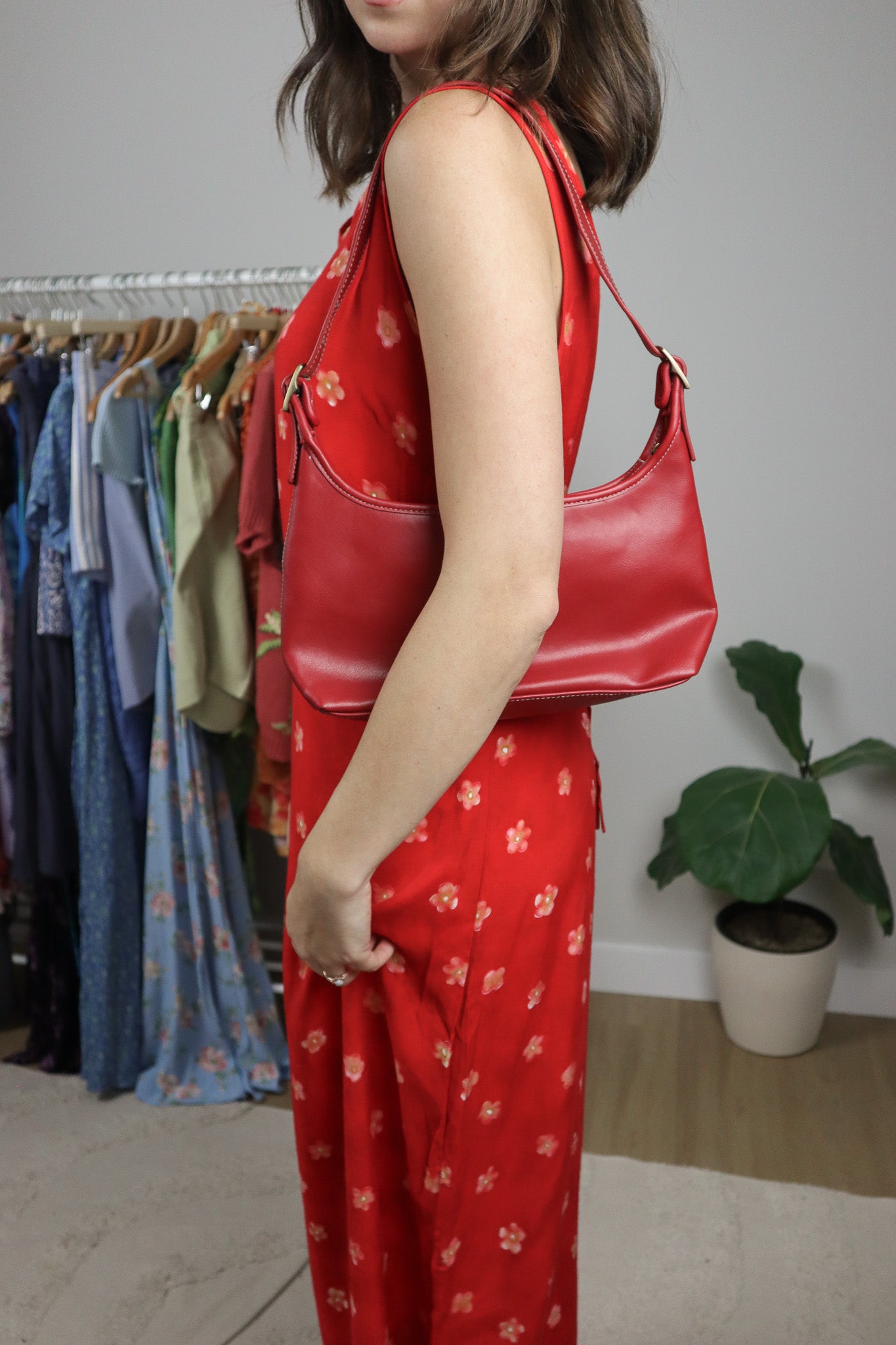 Vintage x Faux Leather Purse