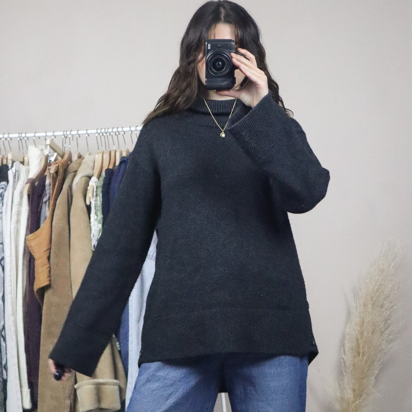 Rag & Bone x Wool & Cashmere Mock Neck Knit (S)